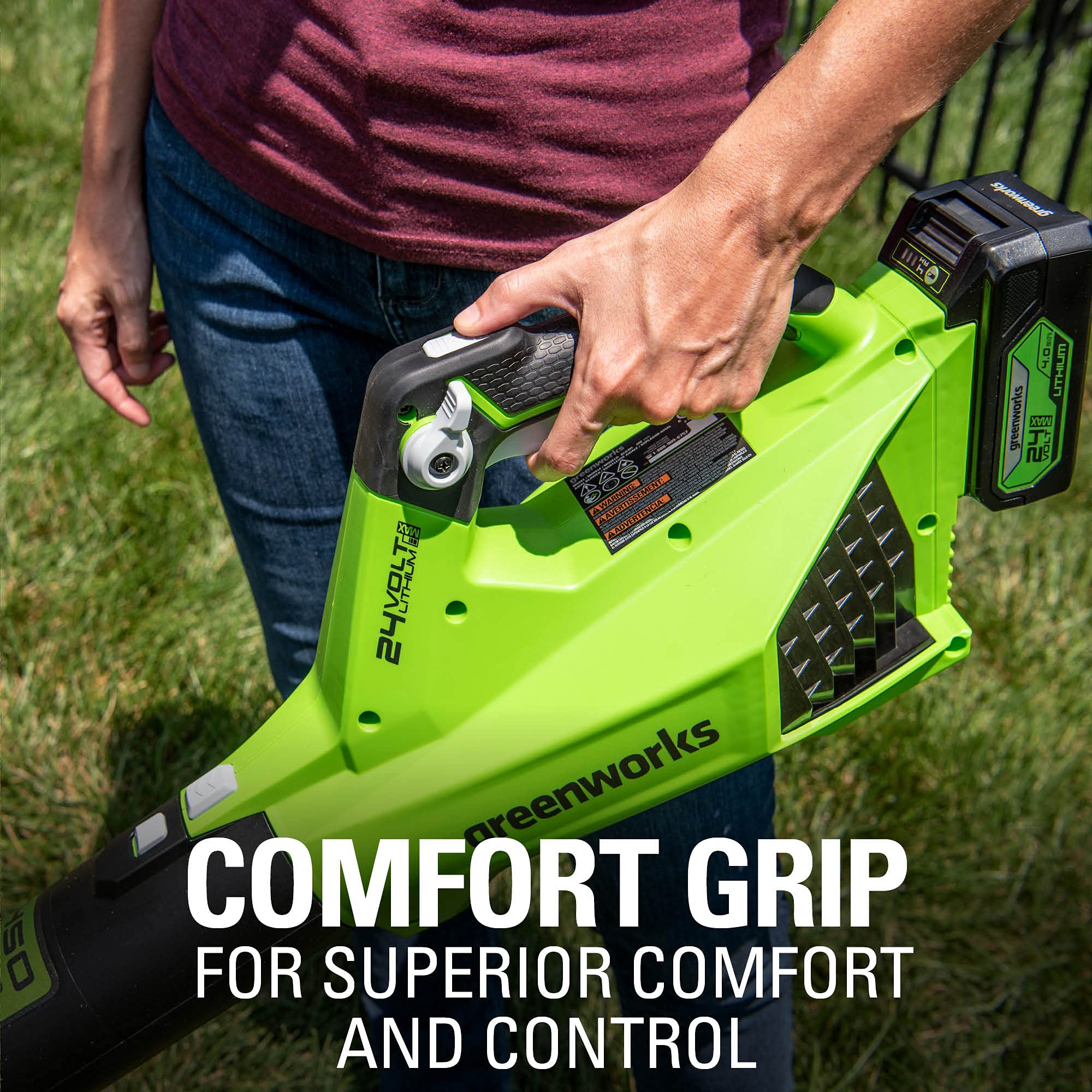 Greenworks BL24L410 Cordless-Electric-Blowers - View #4