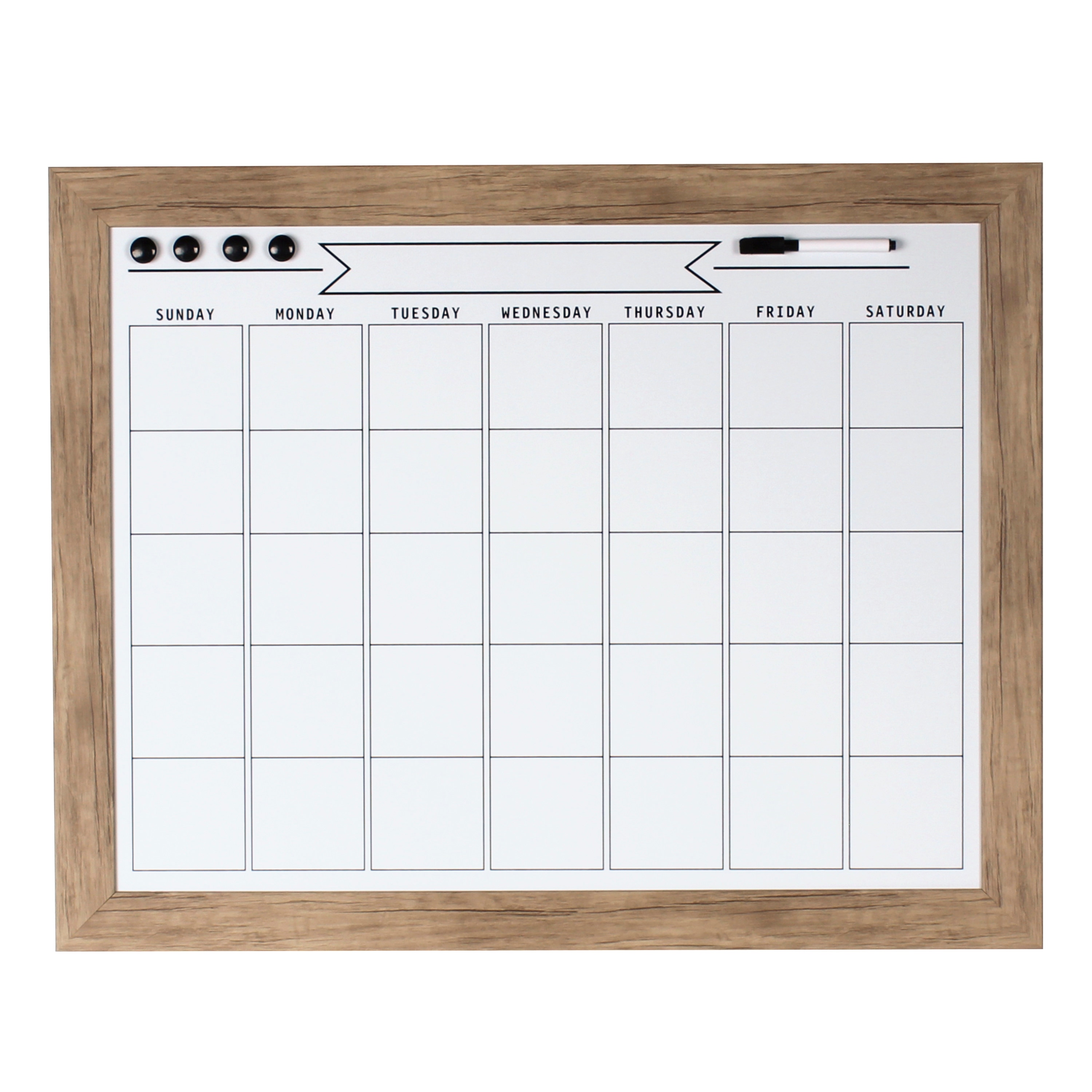 Wall Monthly Planner Large Laminated Whiteboard Dry Wipe & Cork Board Organizer 
