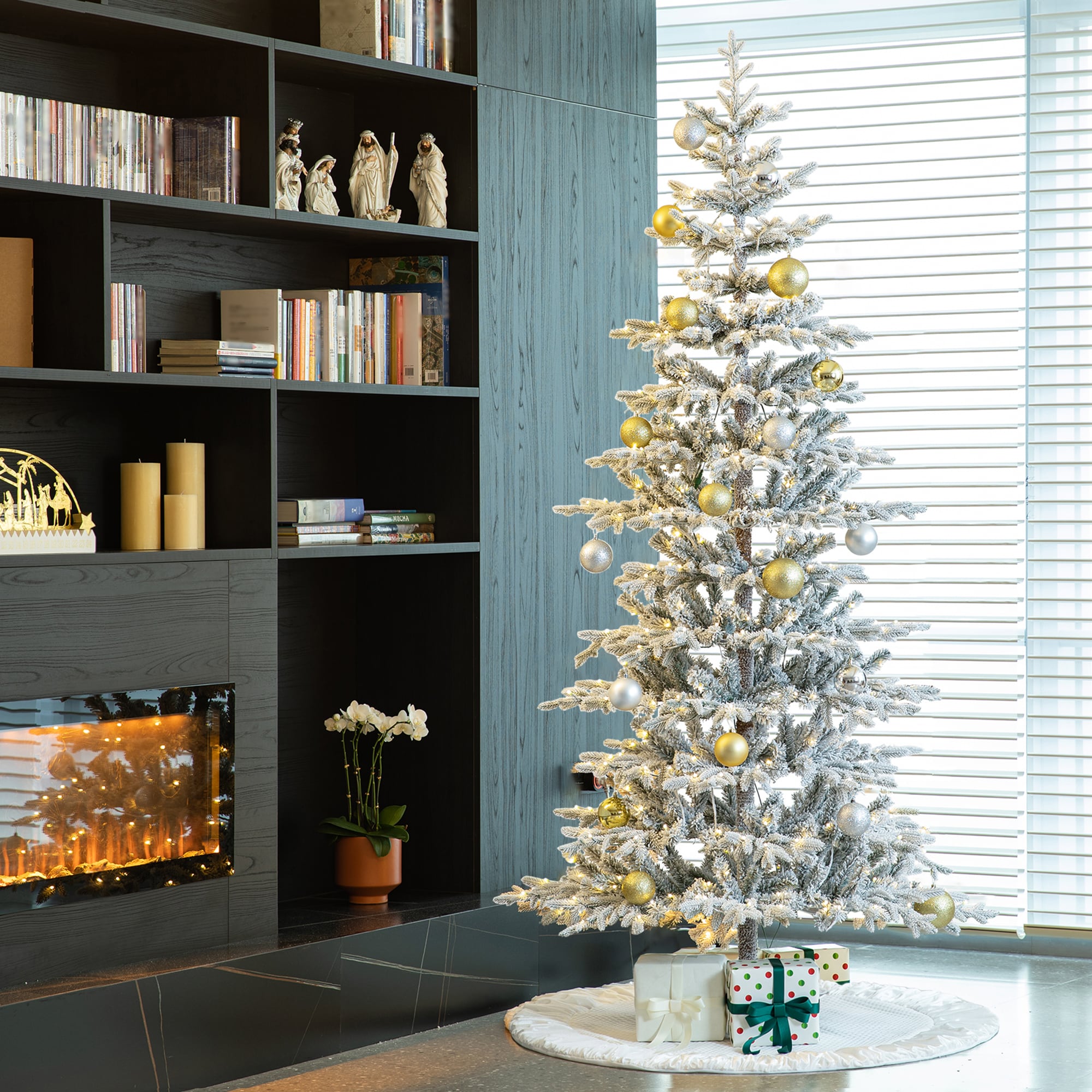 Glitzhome 2014600133 Artificial-Christmas-Trees - View #3