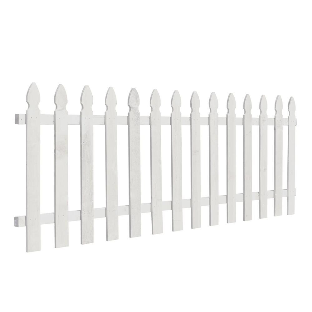 Outdoor Essentials 3.5-ft x 8-ft Cedar French Gothic Spaced Picket ...