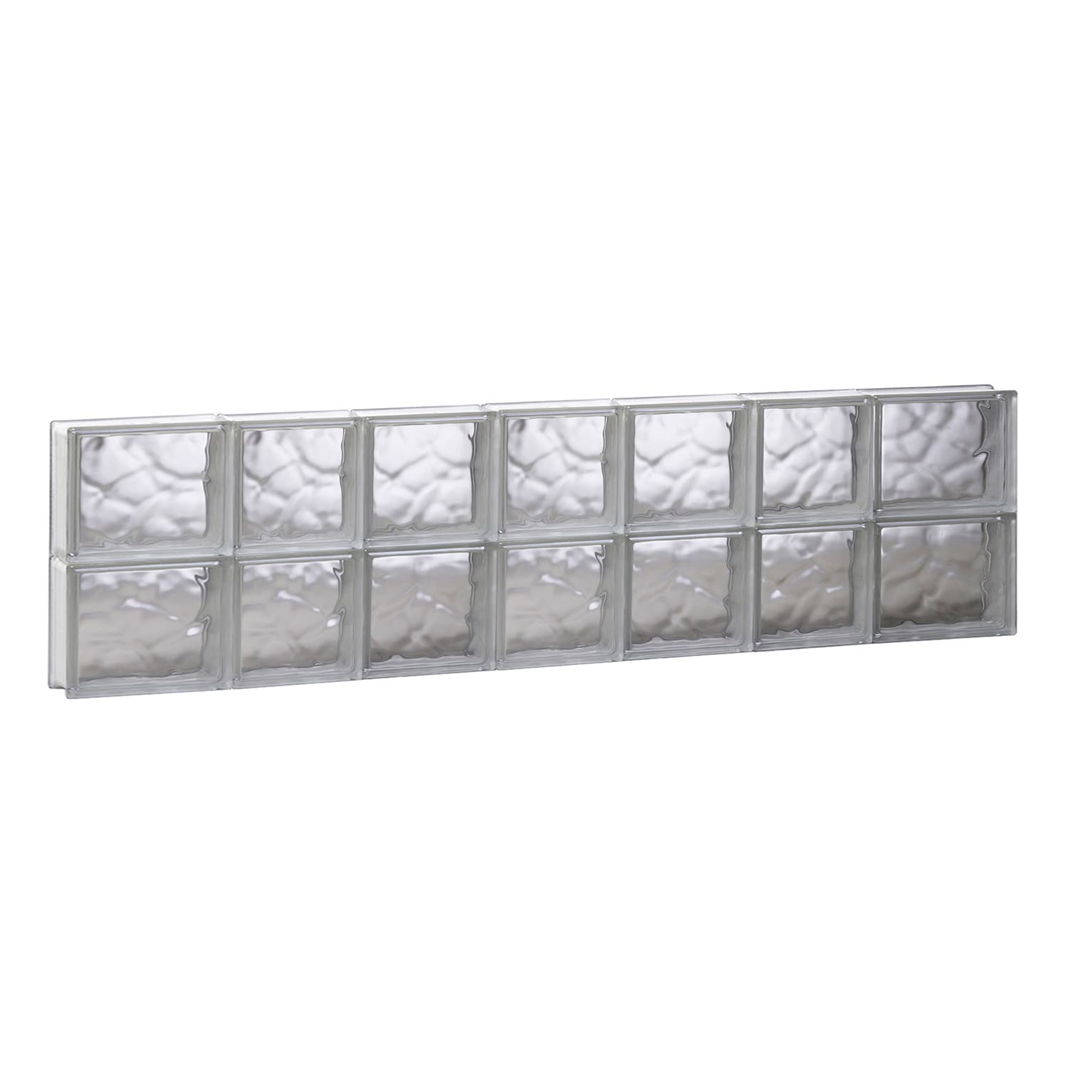 REDI2SET S4612DC Wavy Glass 44-1/4-in x 11-1/2-in Frameless Replacement Glass Block Window