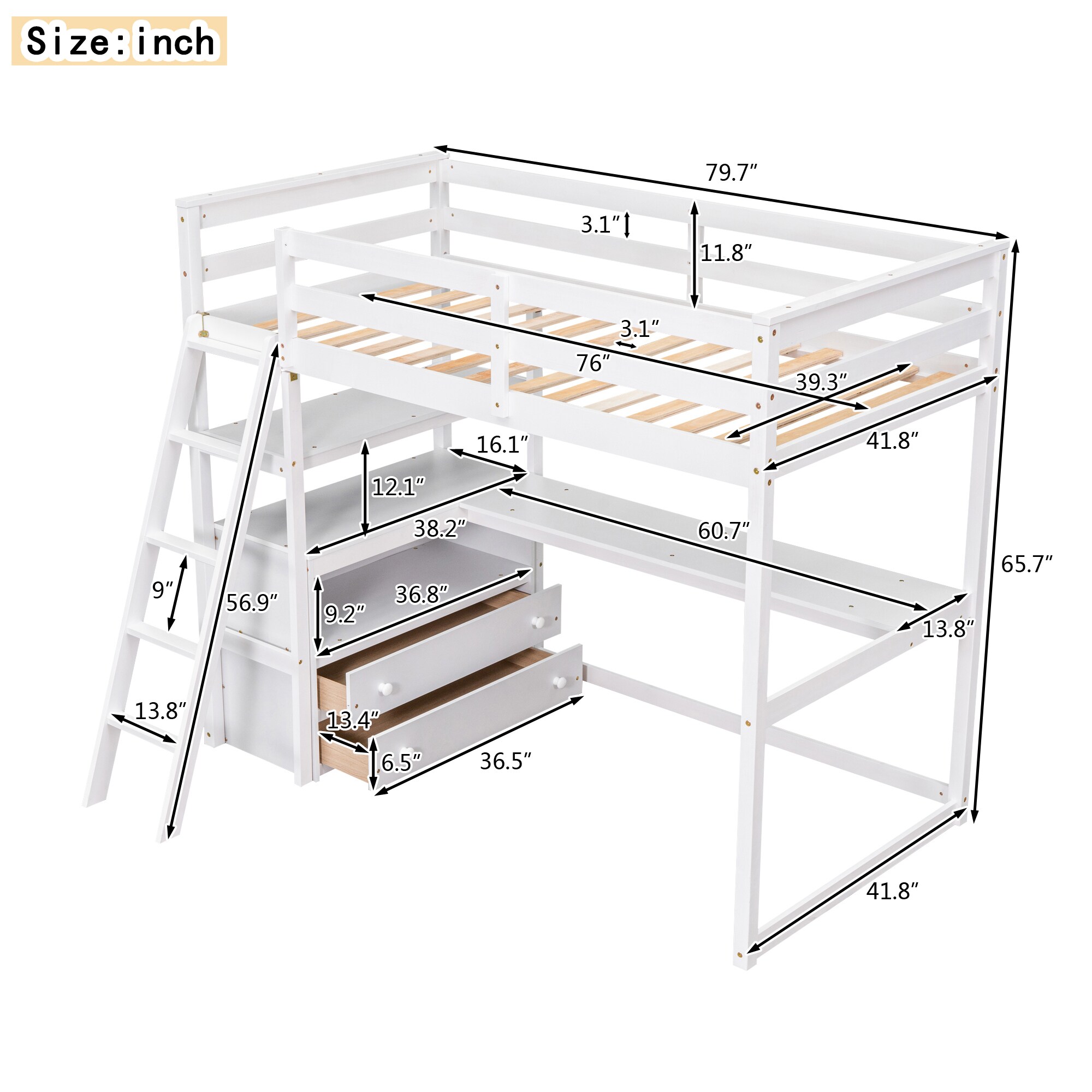 Qualler BWM000803K Bunk-Beds - View #11
