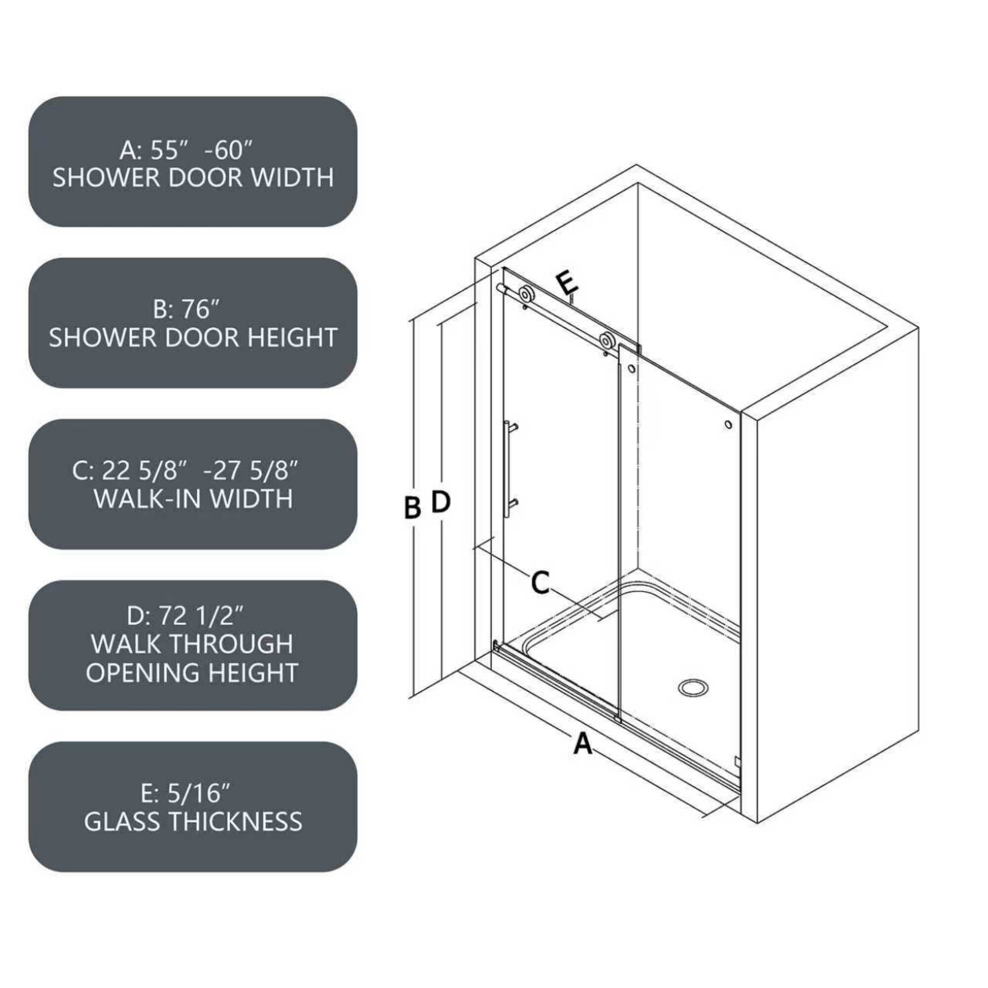 Dimakai DI-YU80212 Shower-Doors - View #3
