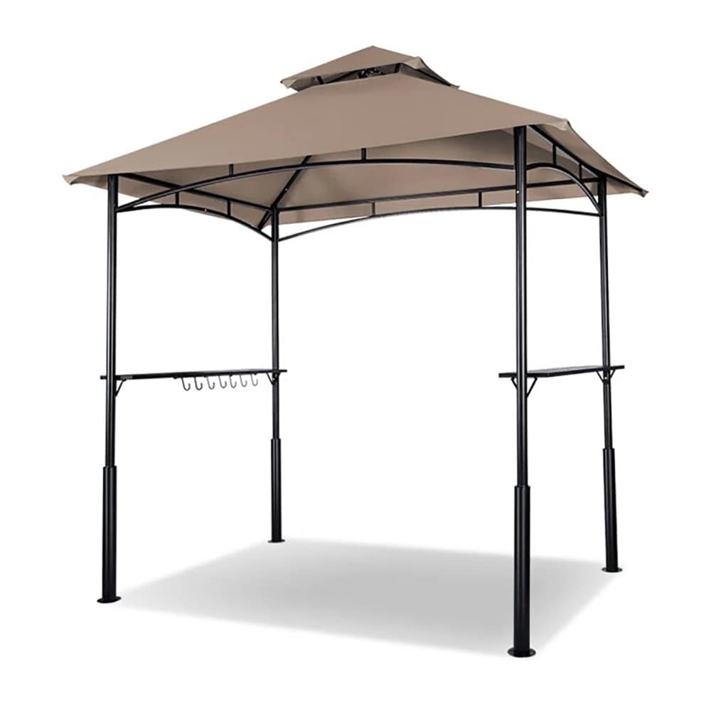 GARSING 8x5-GG-BEIGE 5-ft x 8-ft Gazebo Beige Grill Gazebo with Soft Top Roof