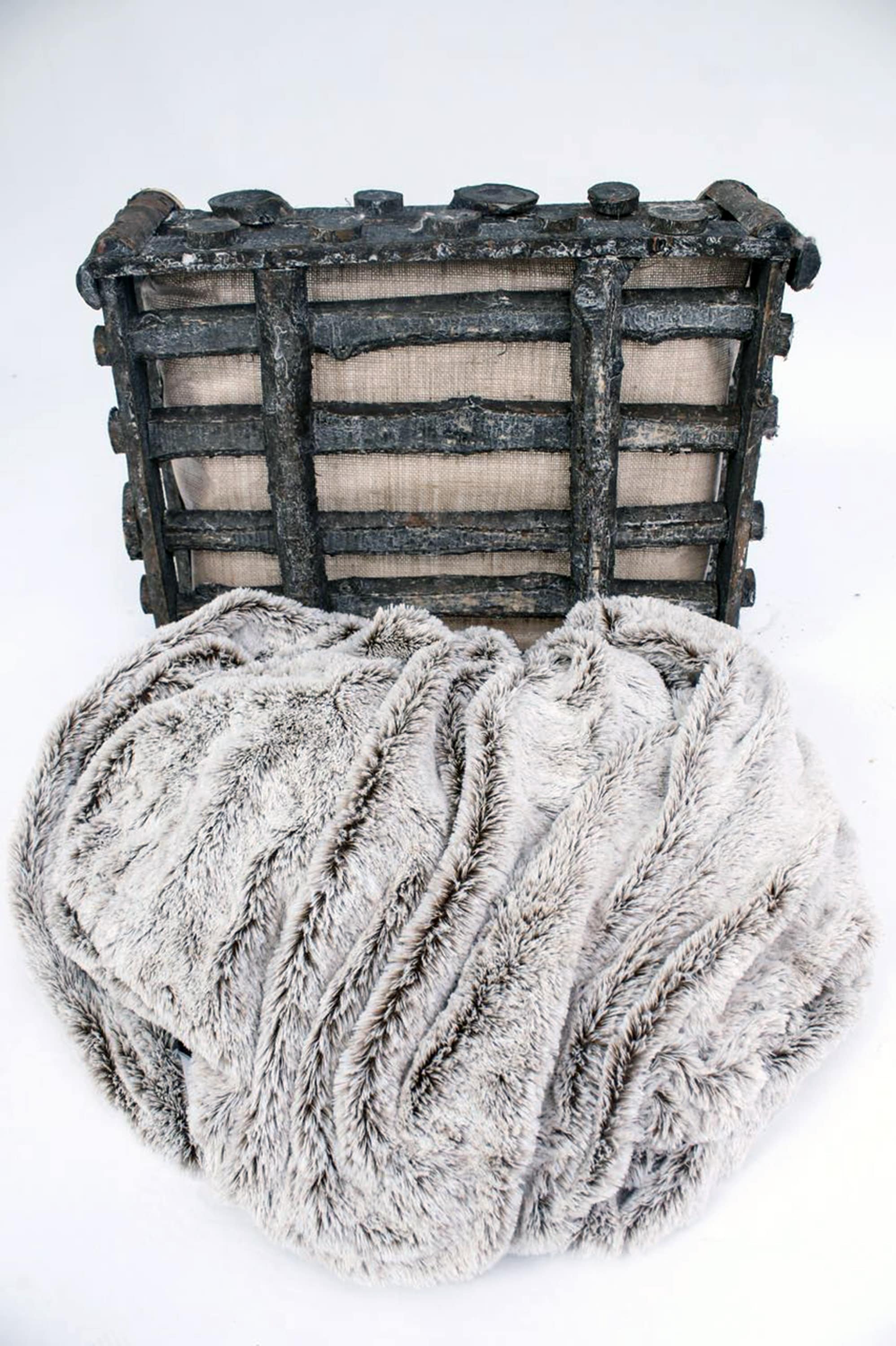 AC Pacific COMFORT-GREY FUR Blankets-And-Throws - View #4