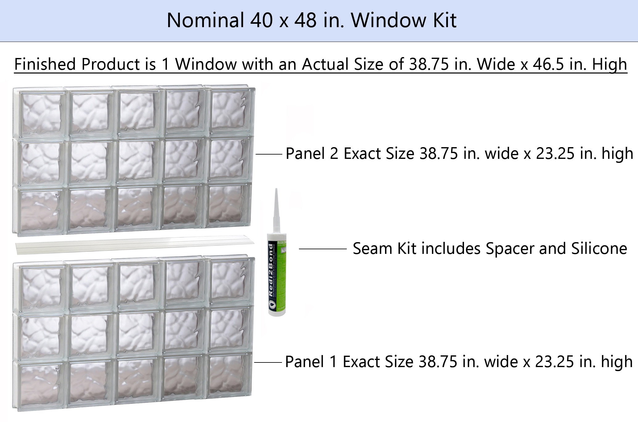 REDI2SET S4048DC Glass-Block-Windows - View #2