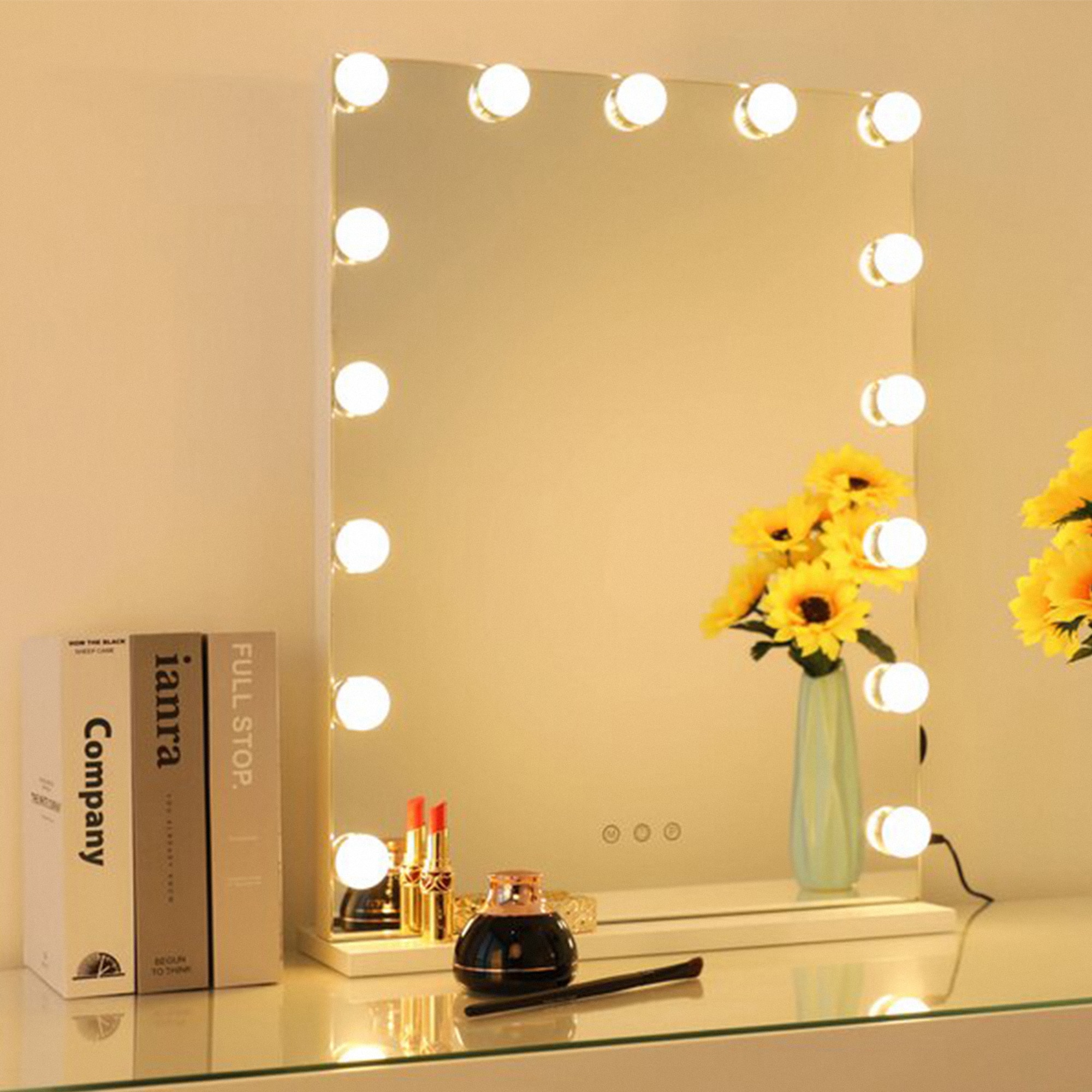 Vanity Lights Stick On Vanity Lighting LED Mirror Light Long Battery Life  Dimmable Touch Control For