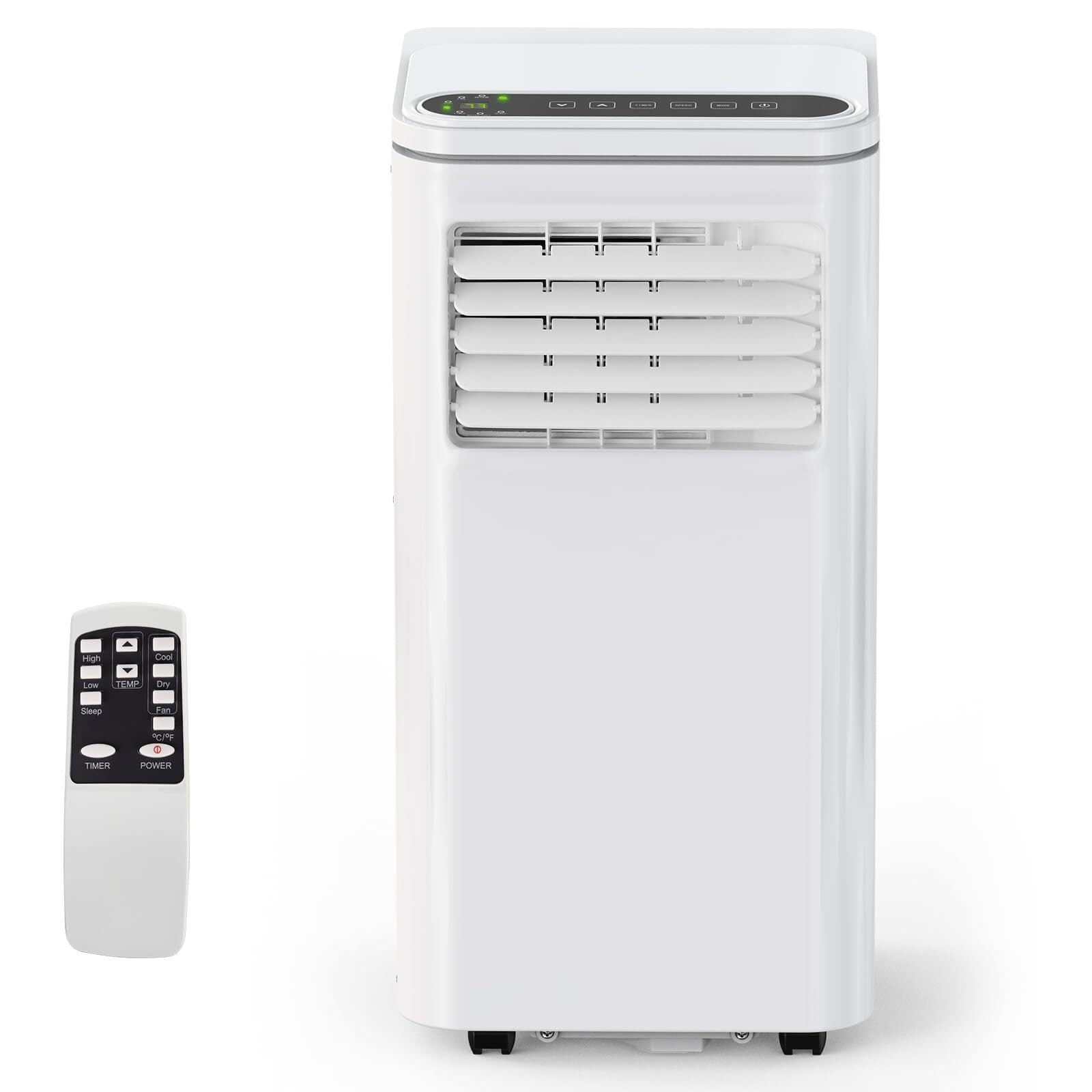 Garvee 10000 BTU Portable AC Unit Cools Rooms up to 450 Sq Ft 3-in-1 Air Conditioner Dehumidifier Fan with Remote LED Sleep Mode