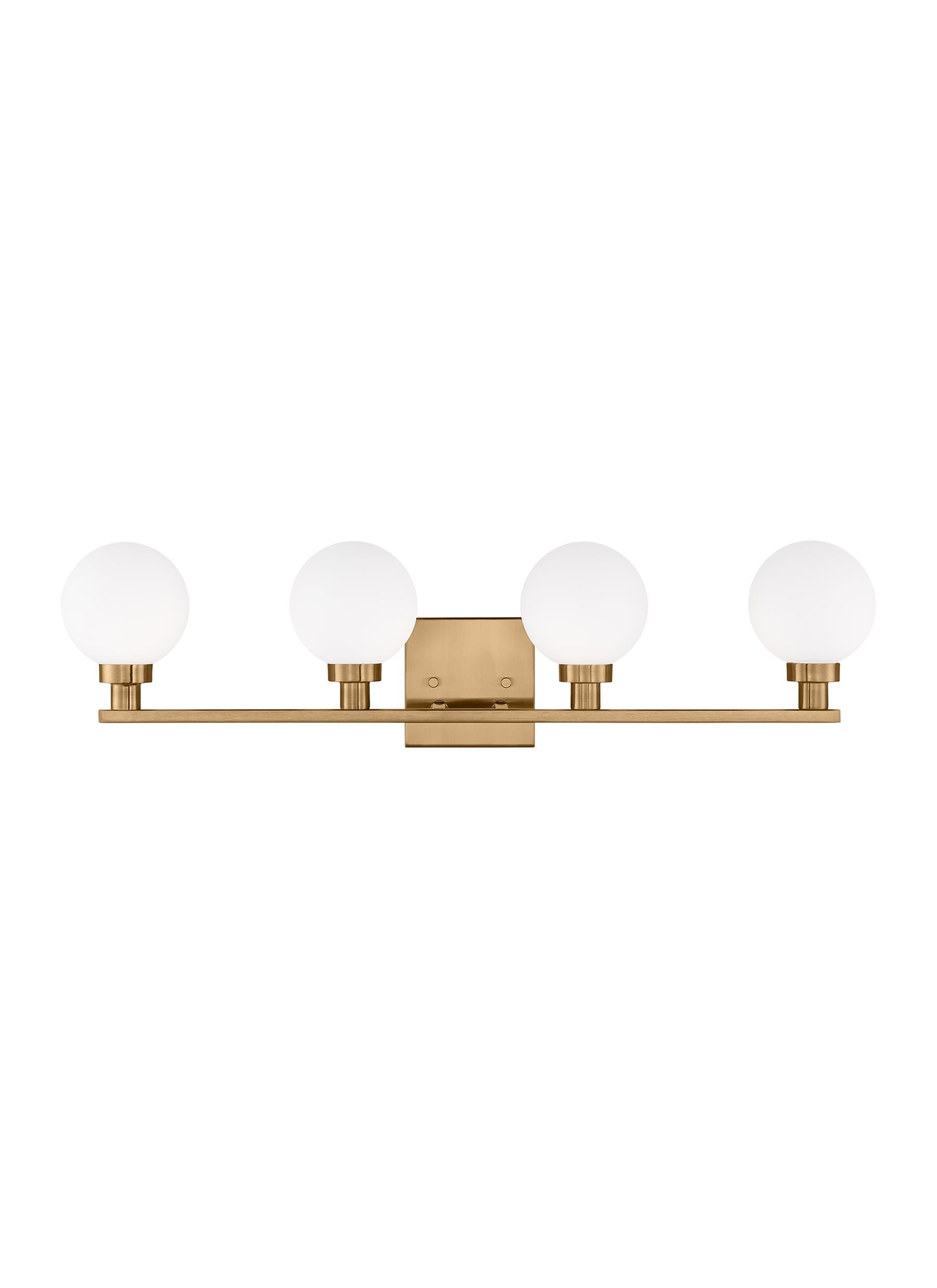 Generation Lighting 4461604-848 Clybourn 30.125-in 4 -Light Satin Gold Modern/contemporary Vanity light