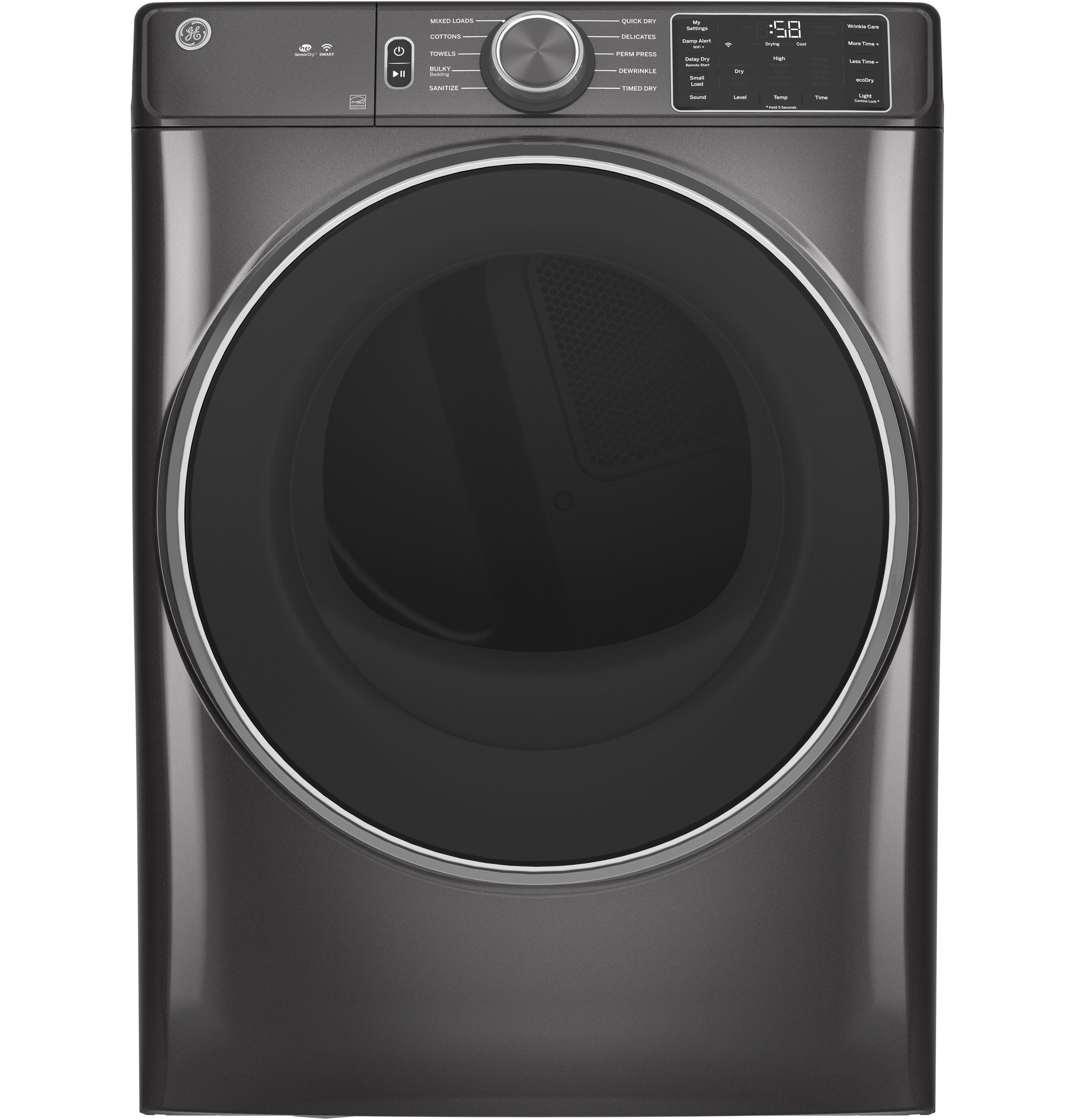 GE GFD55ESPNDG 7.8-Cu. Feet Stackable Vented Diamond Gray ) Energy Star Certified
