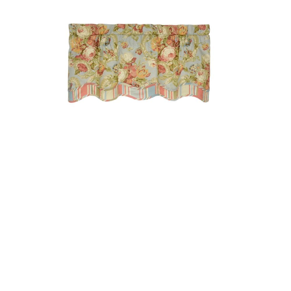 Waverly 15955052018VPR Spring Bling 18.0-Inches Vapor Cotton Rod pocket Valance