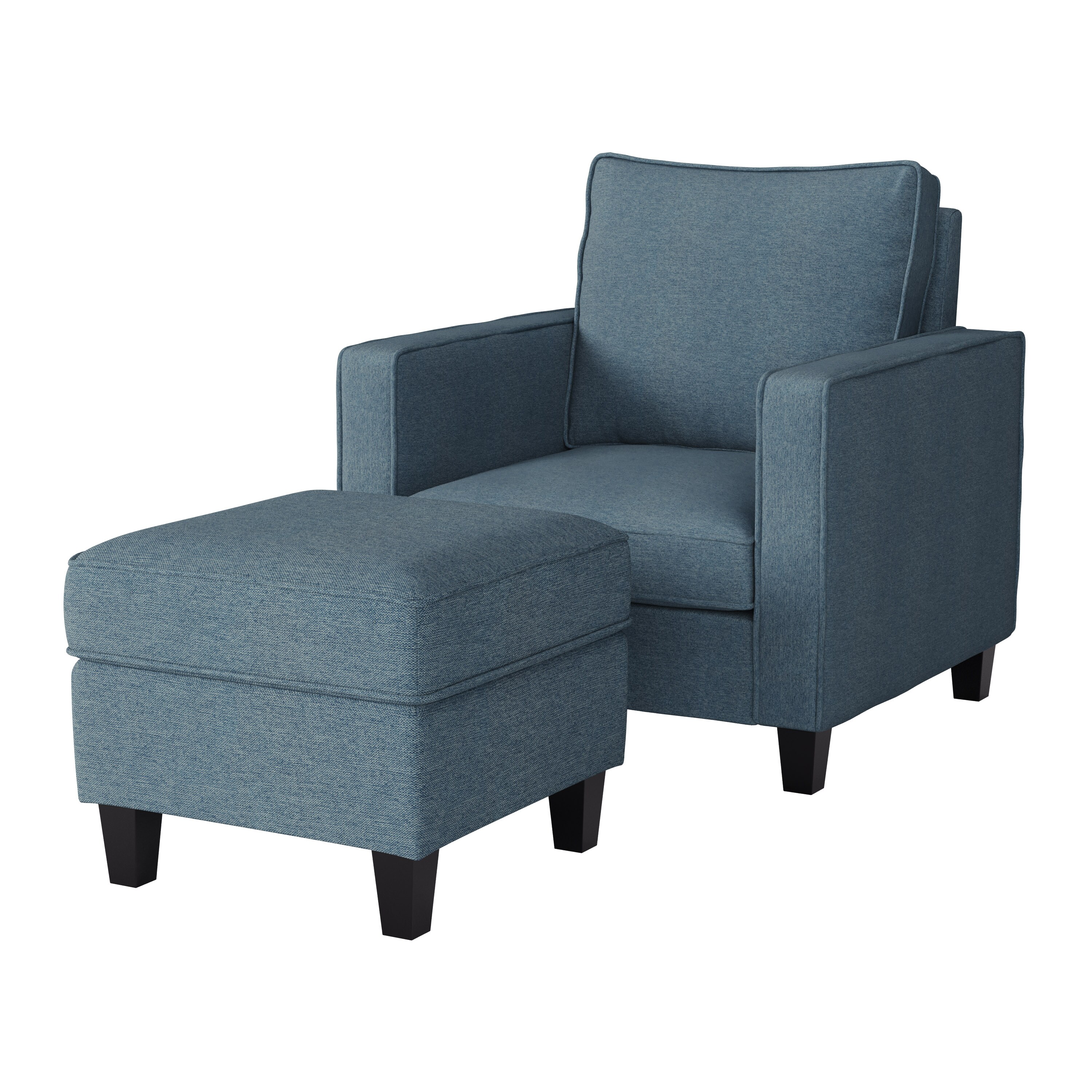 CorLiving LGA-301-Z3 2 -Pack 33-in W Modern Blue Accent Armchair