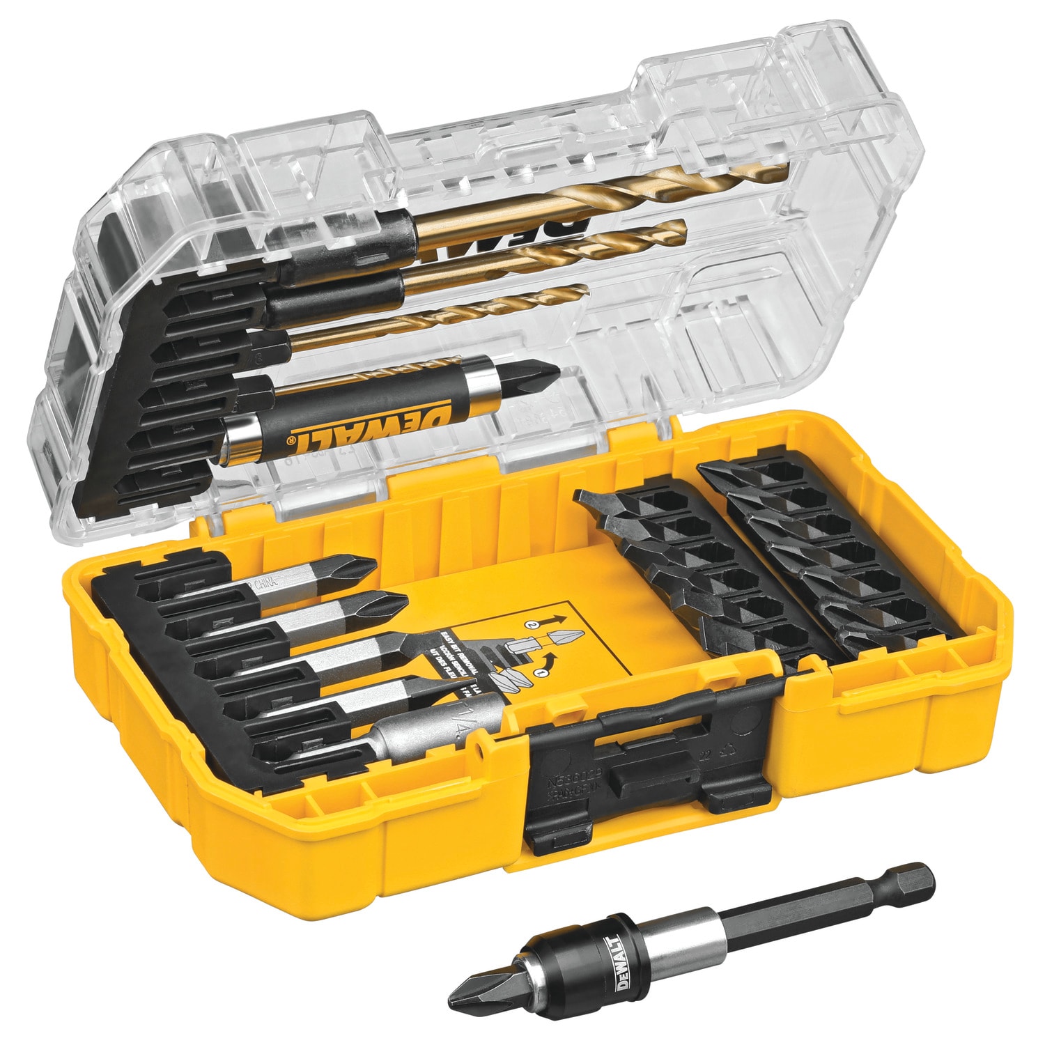 DEWALT Tough Grip Steel Hex Shank Bit Set (27-Piece) in the Screwdriver ...