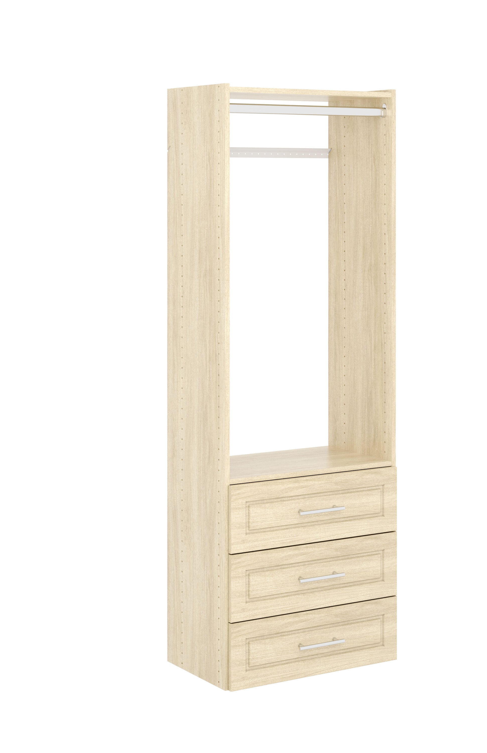 Easy Track PH170-MJ 2.09-Feet to 2.09-Feet W x 6-Feet H Honey Blond Solid Shelving Wood Closet System