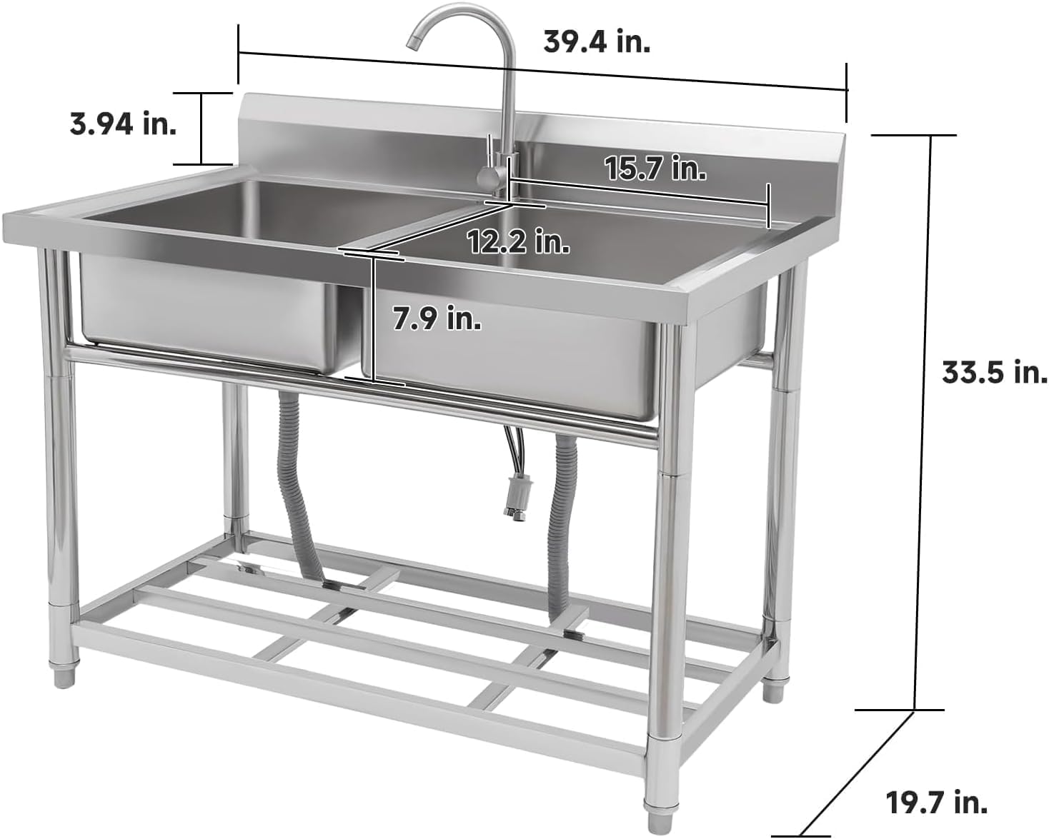 Qeetex SC-W546F414 Laundry-Tubs-Utility-Sinks - View #2