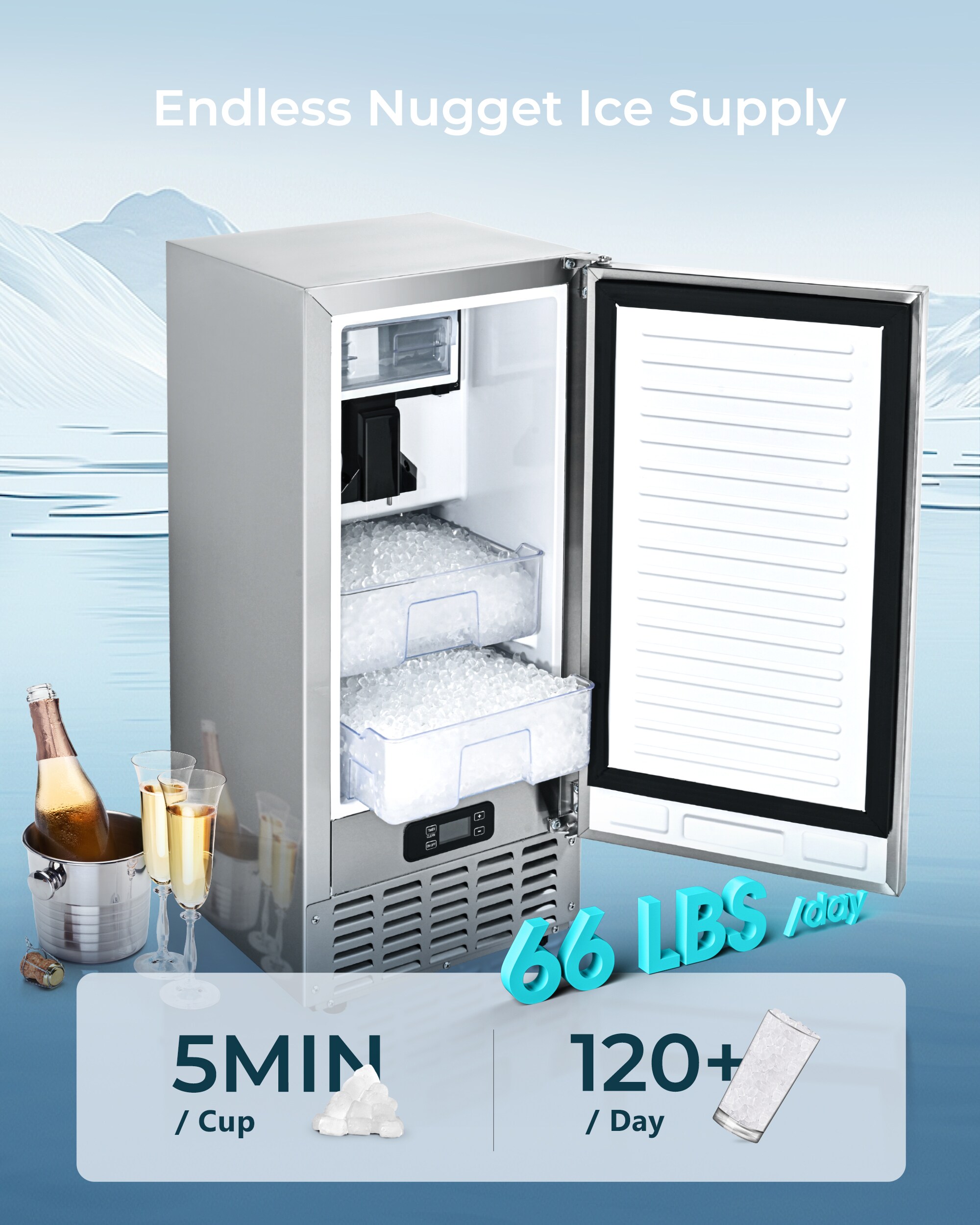 Euhomy CIM007-66SI-E-LS-SC Ice-Makers - View #14
