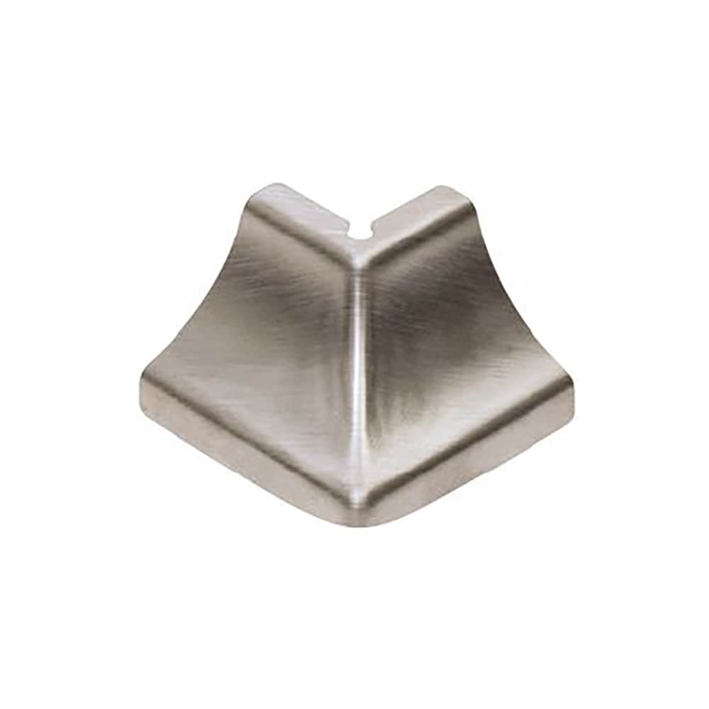 Schluter Systems E135/EHK2R18 Dilex-EHK 1.0-in W x 1.5-in L Stainless steel Steel Outside corner Tile Edge Trim