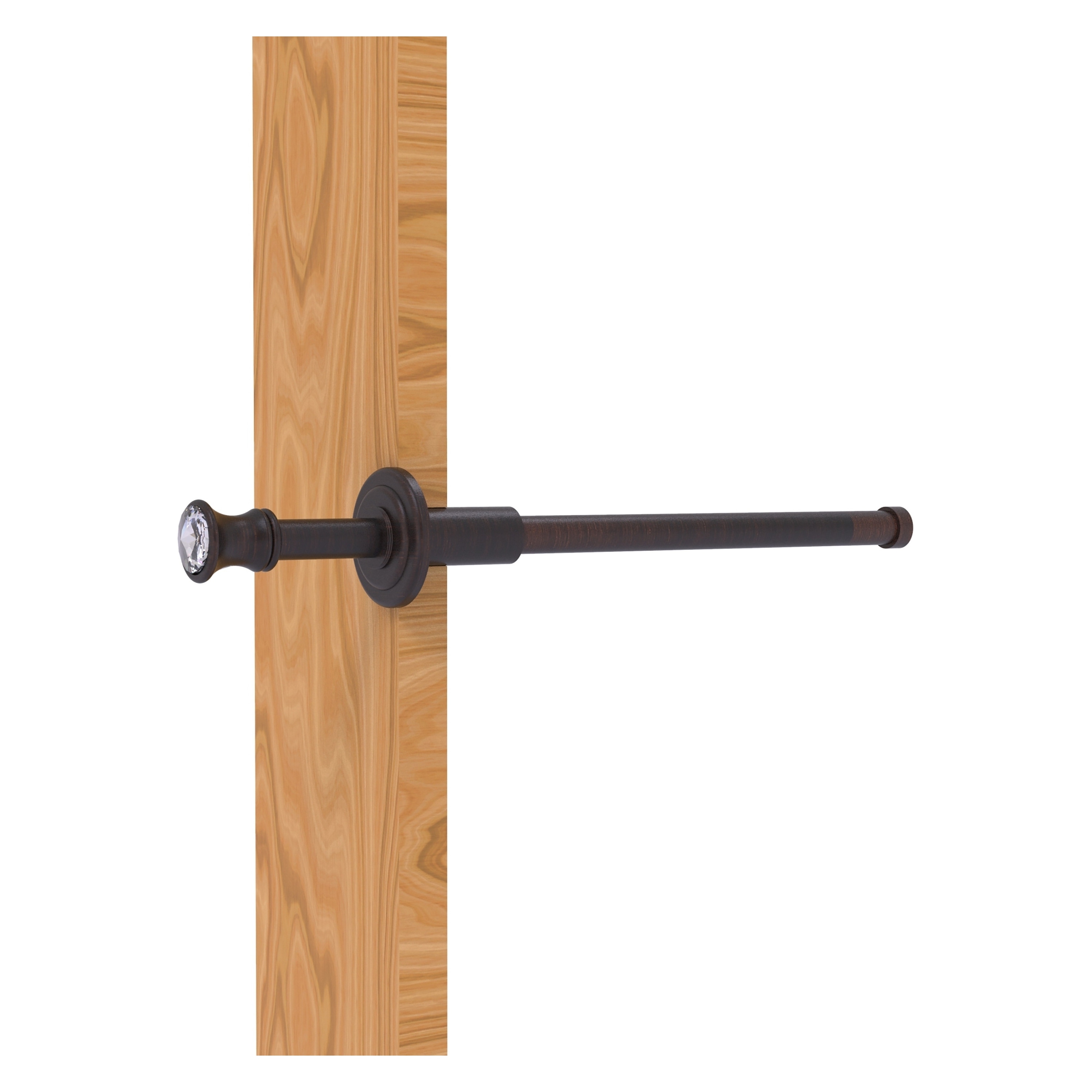 Allied Brass CC-23-VB Carolina Crystal Venetian Bronze Single -Hook Wall mount Towel Hook