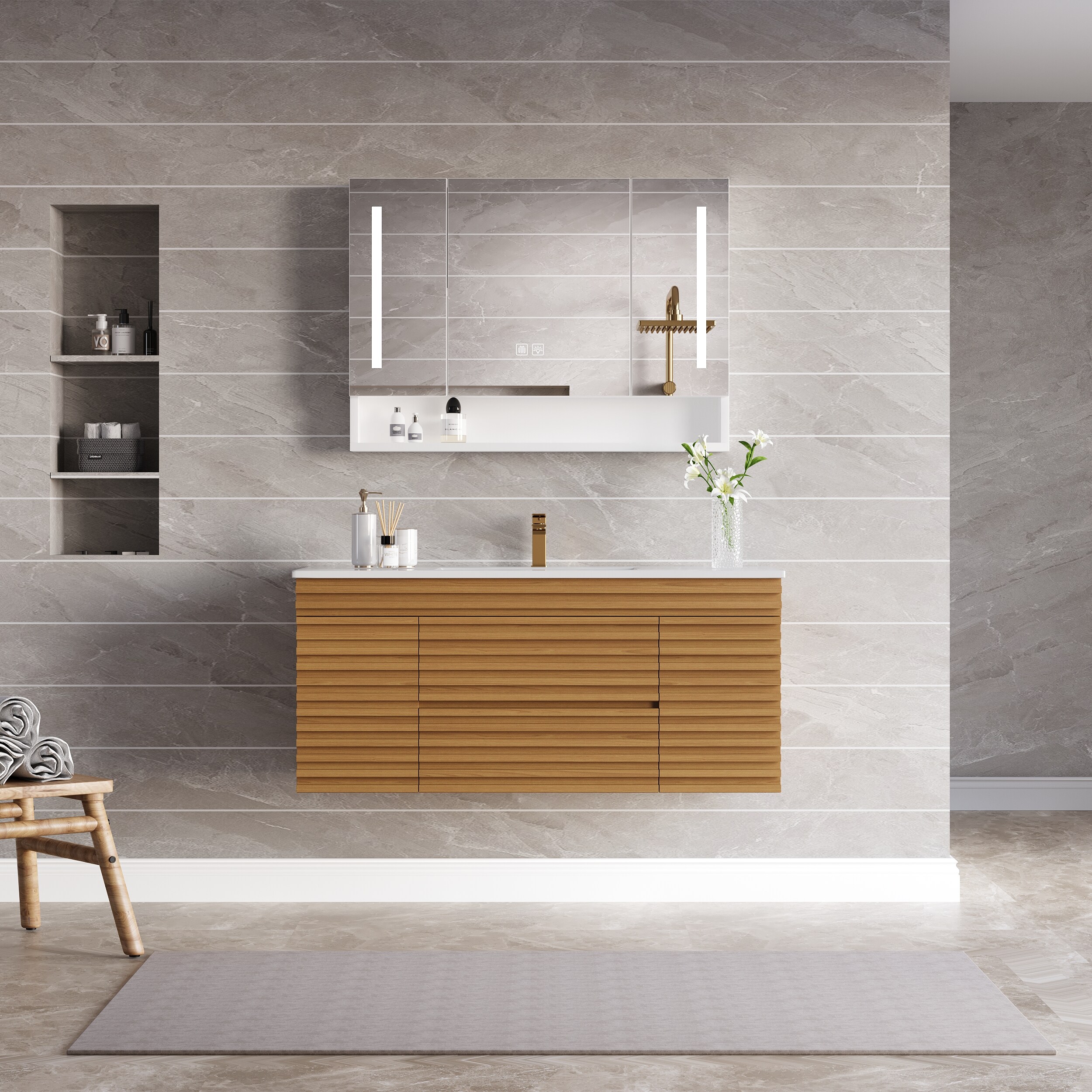 WELLFOR GIZMAY06PE Bathroom-Medicine-Cabinets - View #9