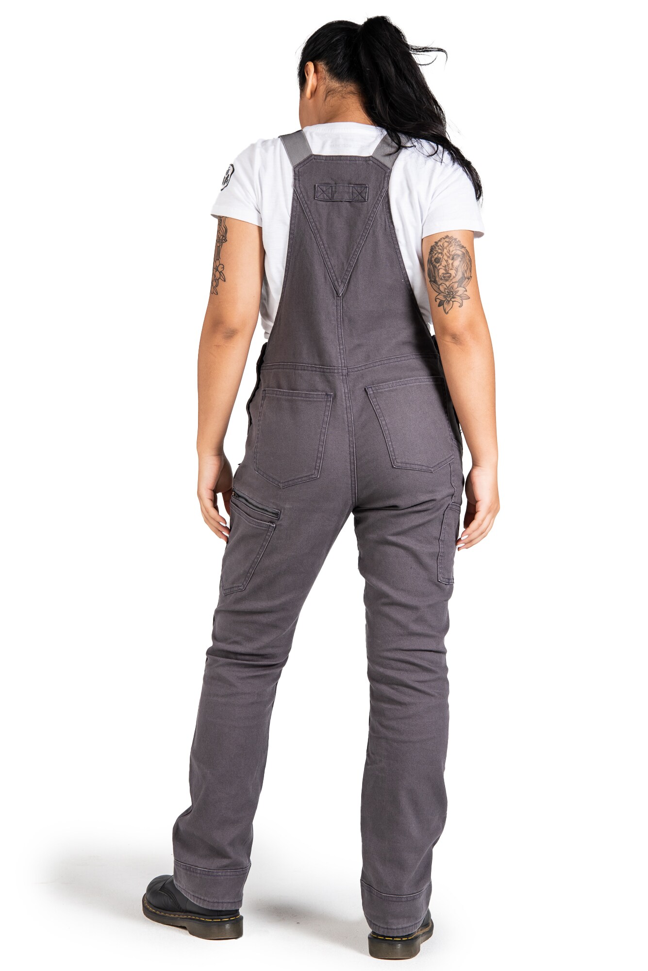 Dovetail Workwear Women's Dark Grey Canvas Overall in the Coveralls ...
