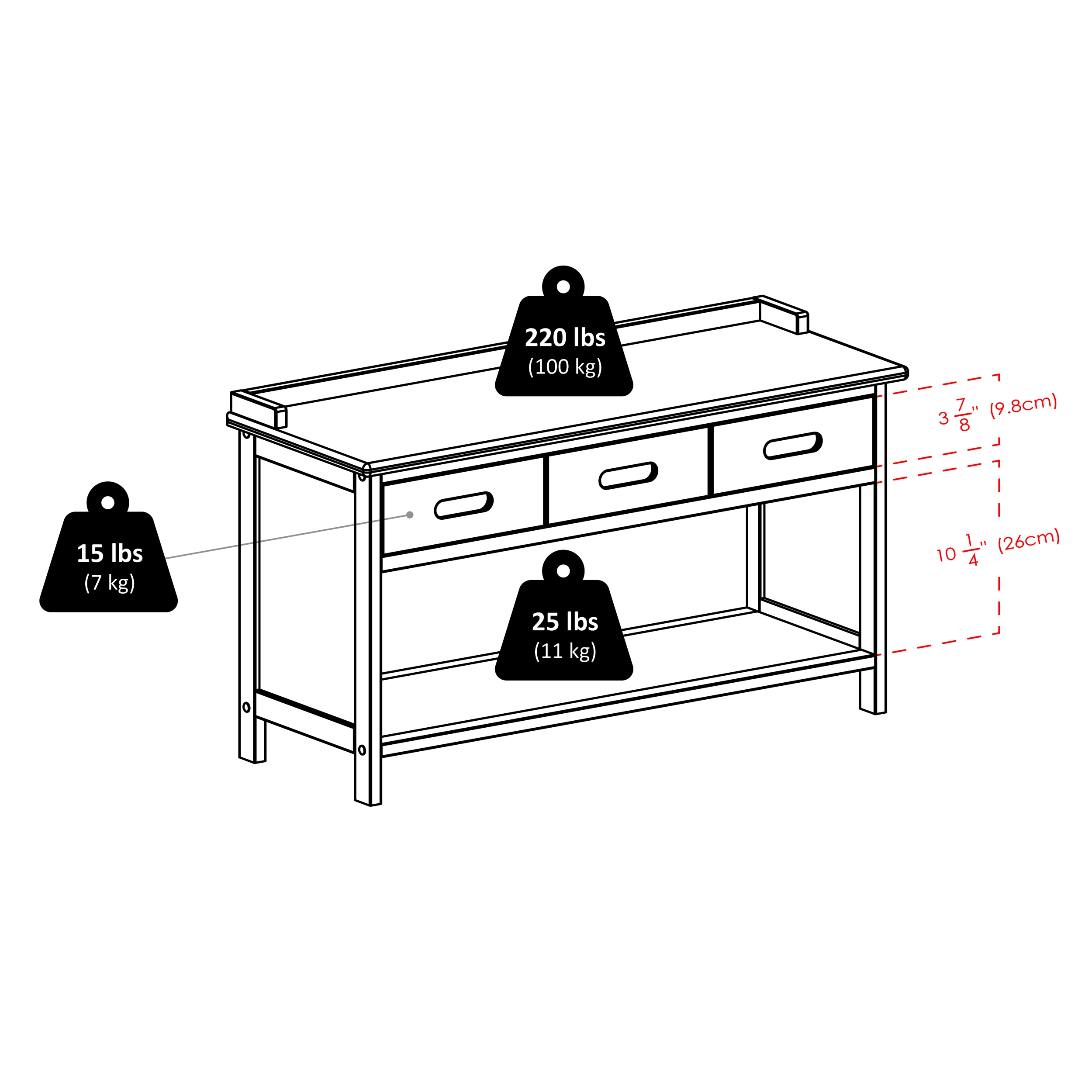 Winsome Wood 94808 bench - View #9