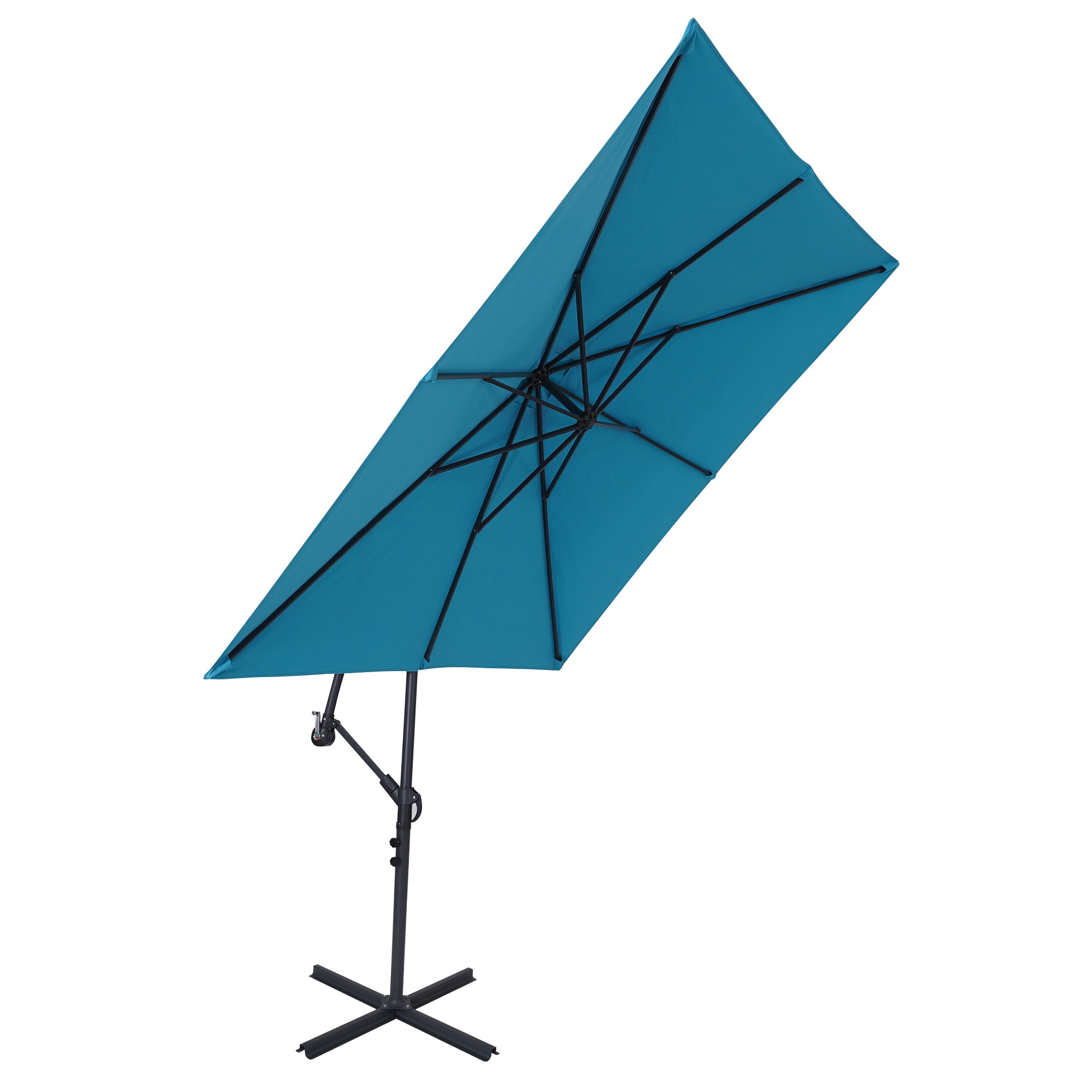 Forclover ALSM-54LB 8.2-ft Steel Offset Patio Umbrella