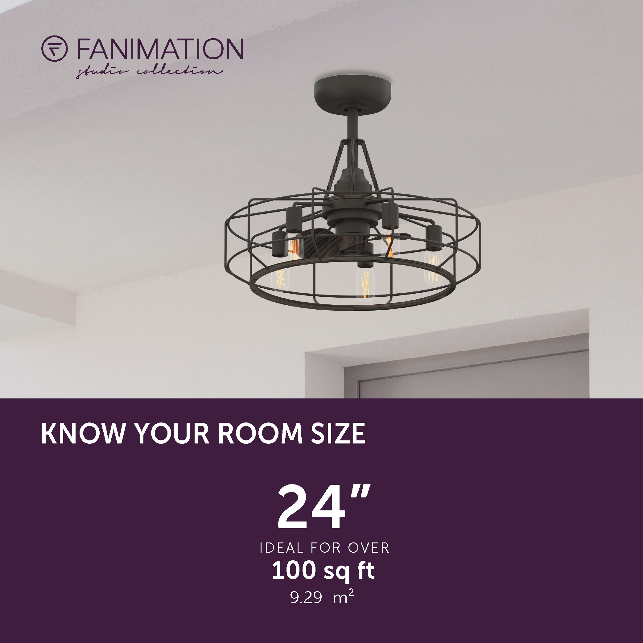 Fanimation Studio Collection LP3072LGR Ceiling-Fans - View #13