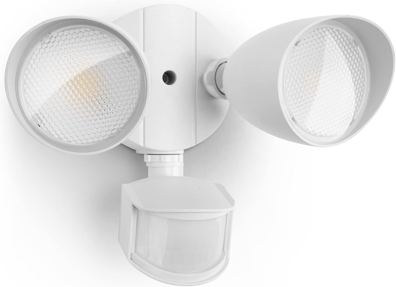 Slagawa  White 3500 Lumen 32W LED Motion Sensor Flood Light with 5000K Daylight IP65 Waterproof for Outdoor Garage Yard Porch