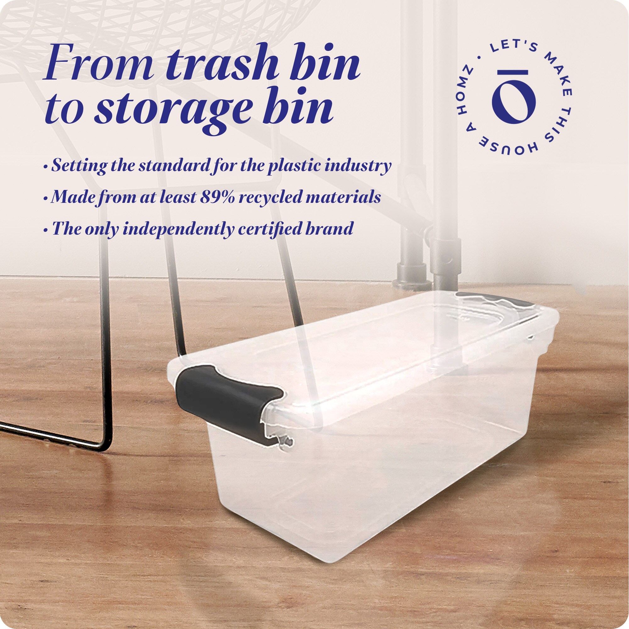 Homz Products 314612 Plastic-Storage-Totes - View #7