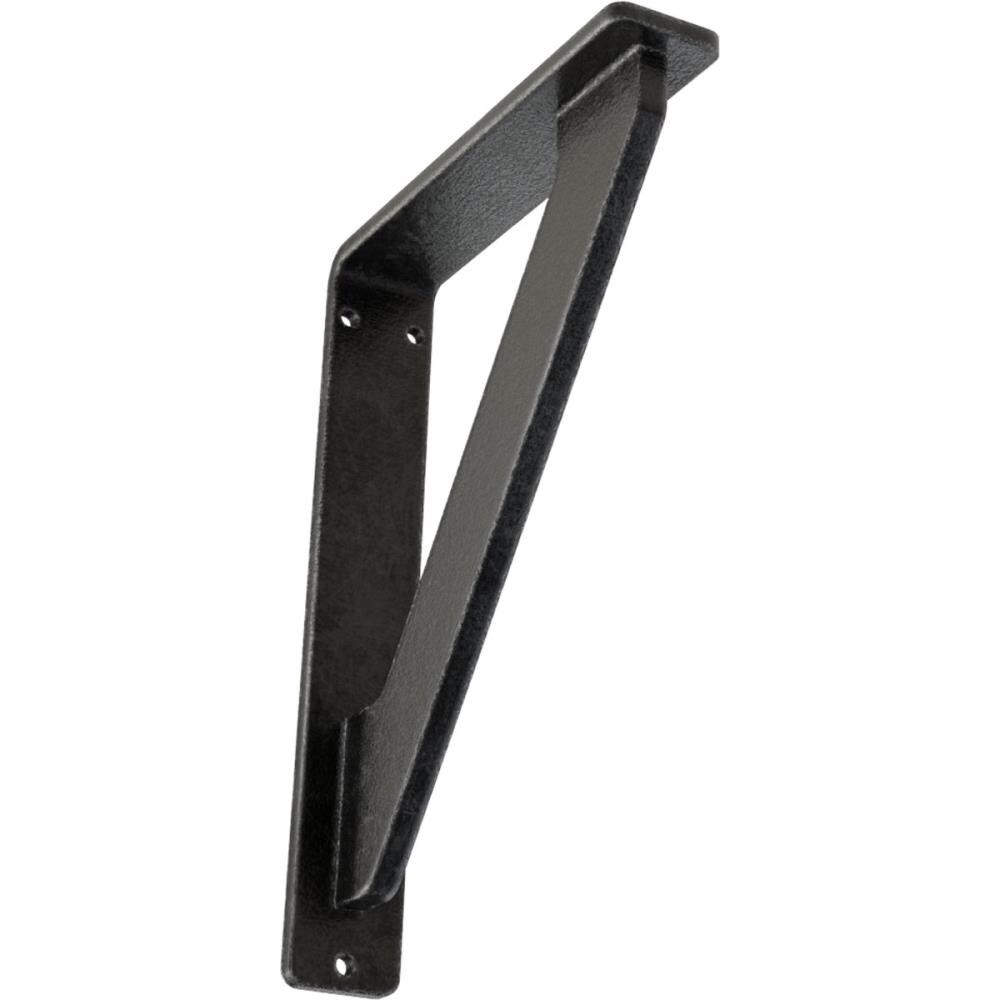 Ekena Millwork BKTM01X10X12STRAPW Traditional 10-in x 1.5-in x 12-in Gray Wrought iron Countertop support bracket