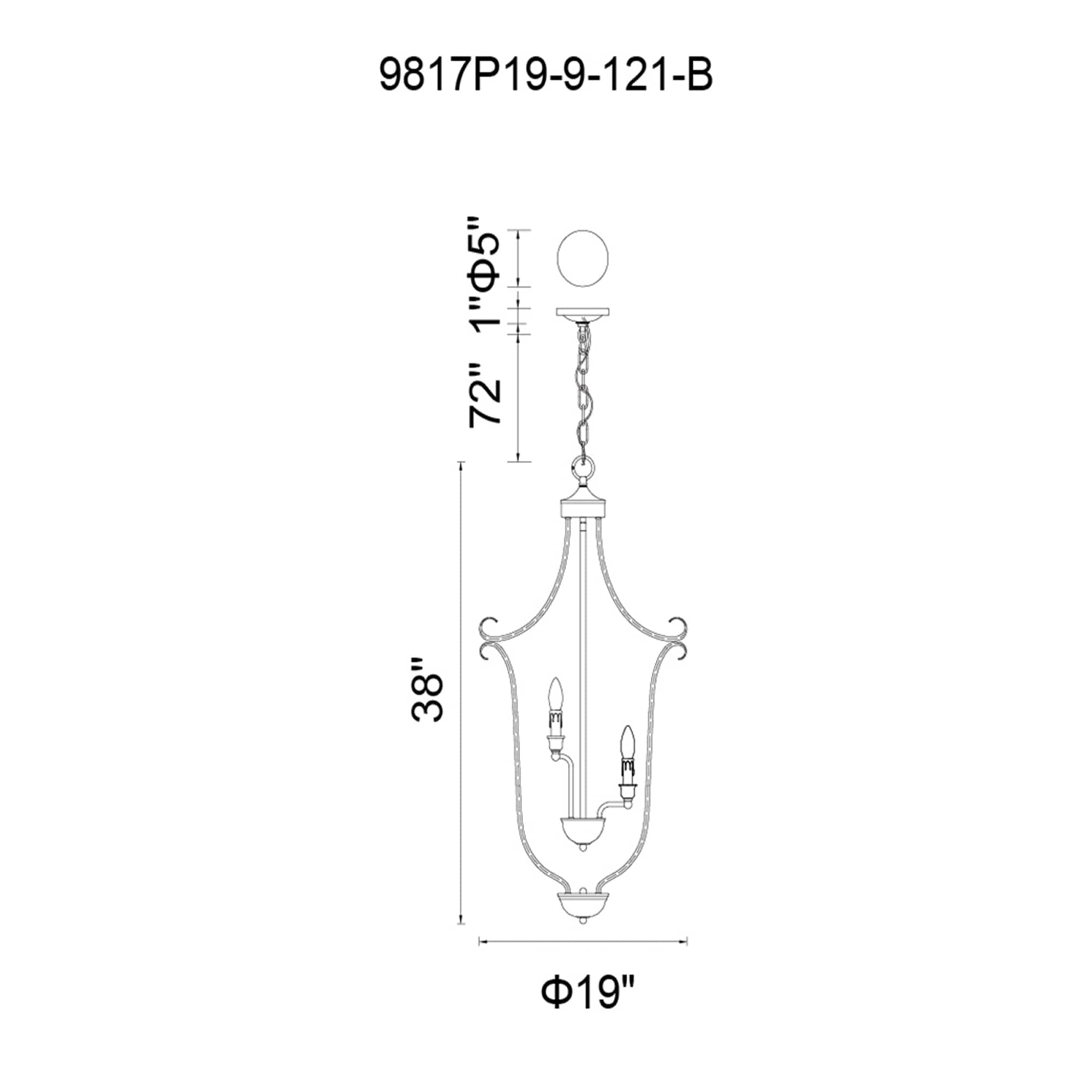 CWI Lighting 9817P19-9-121-B b090015 - View #7