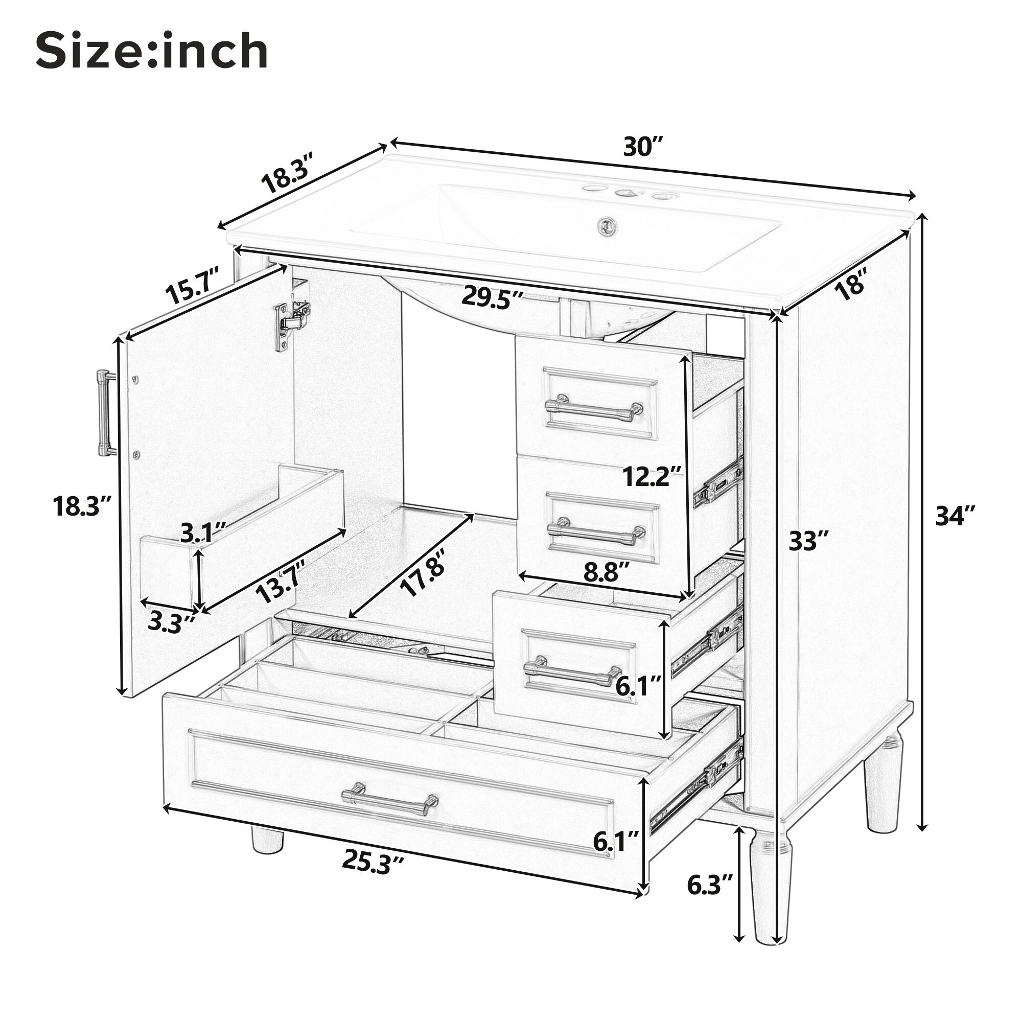 Dexmalle N729P184479F Bath-Vanity-Combo - View #8