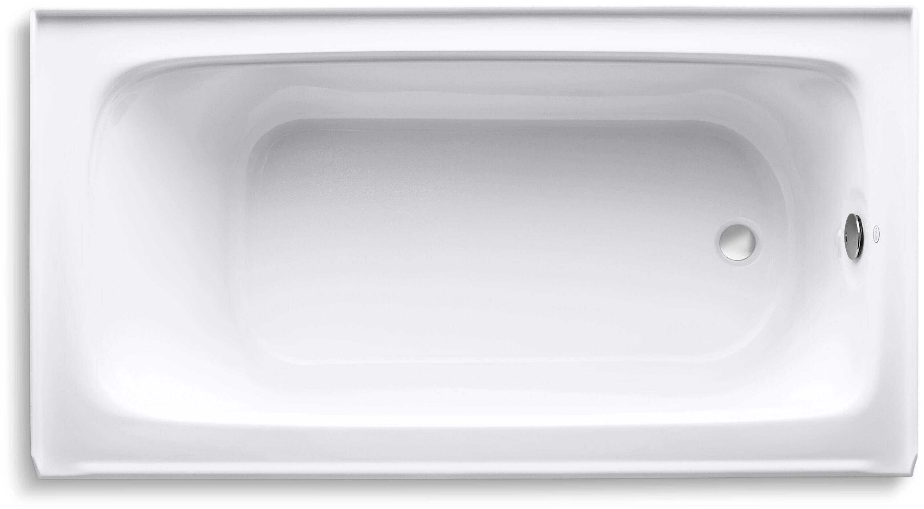 Bancroft 60" White Acrylic Alcove Soaking Bathtub