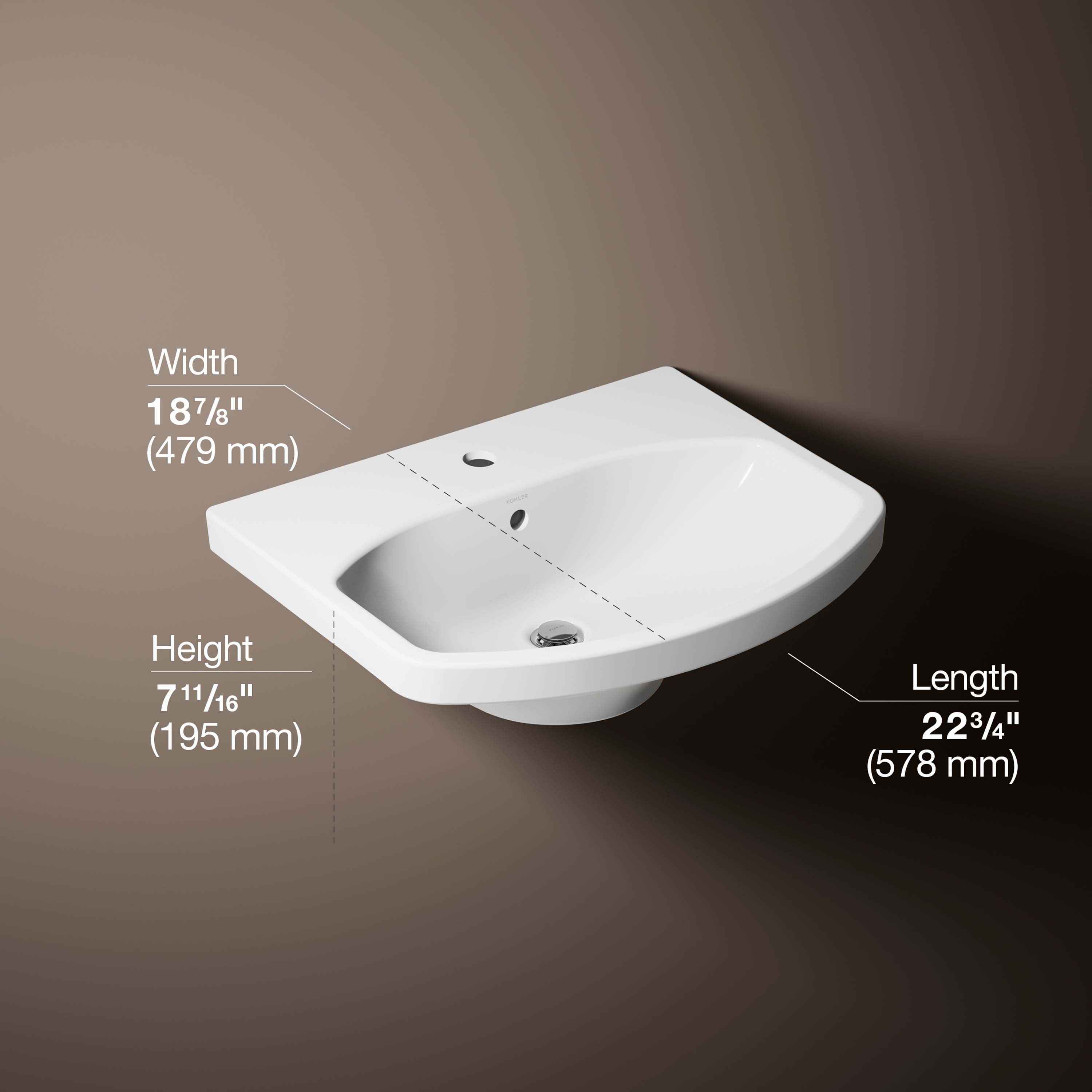 KOHLER 2363-1-0 Complete-Pedestal-Lavatories - View #3