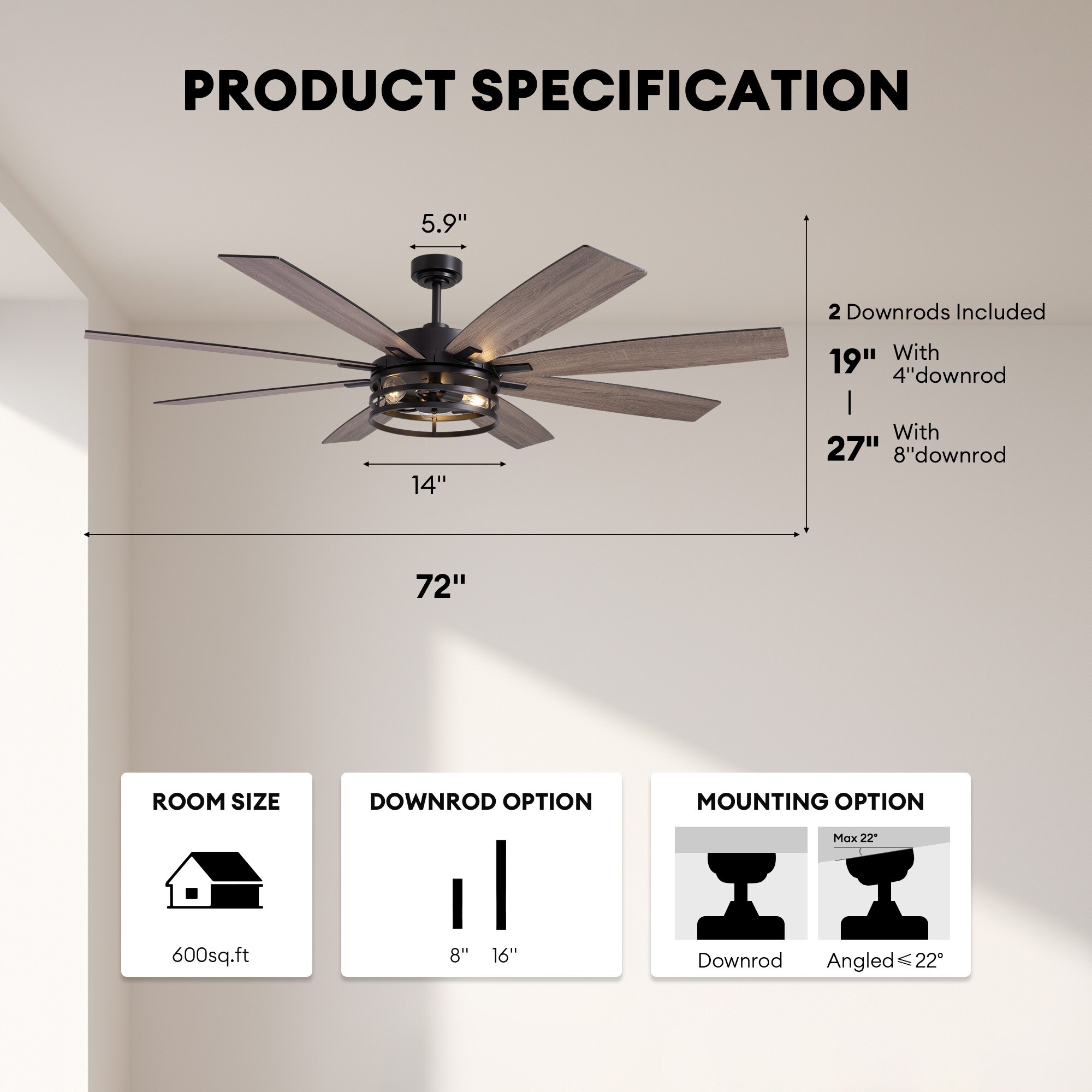 SILJOY FS-8837D-72-01 Ceiling-Fans - View #3