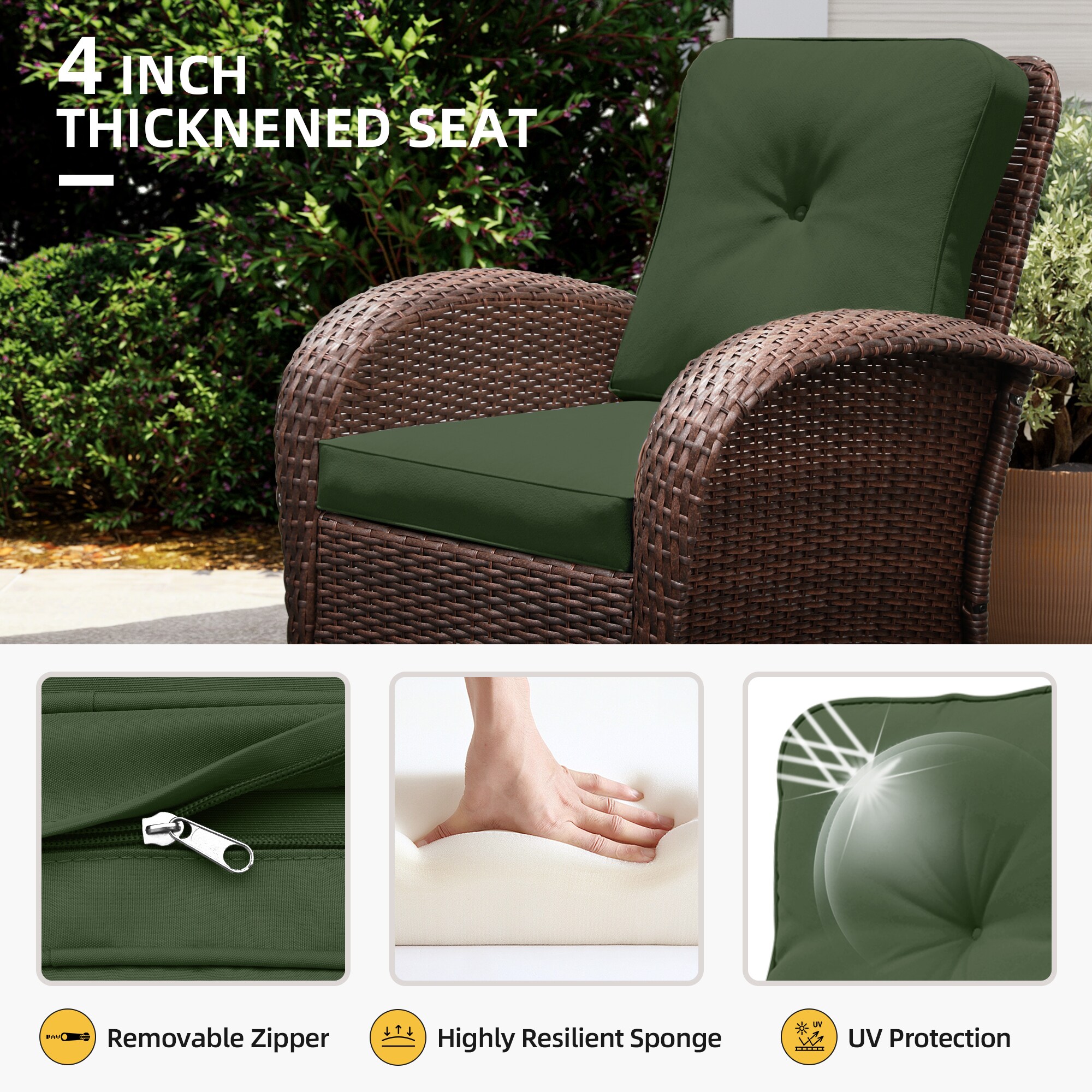 UPHA Y9DK-NAVYBLUE Patio-Chairs - View #4