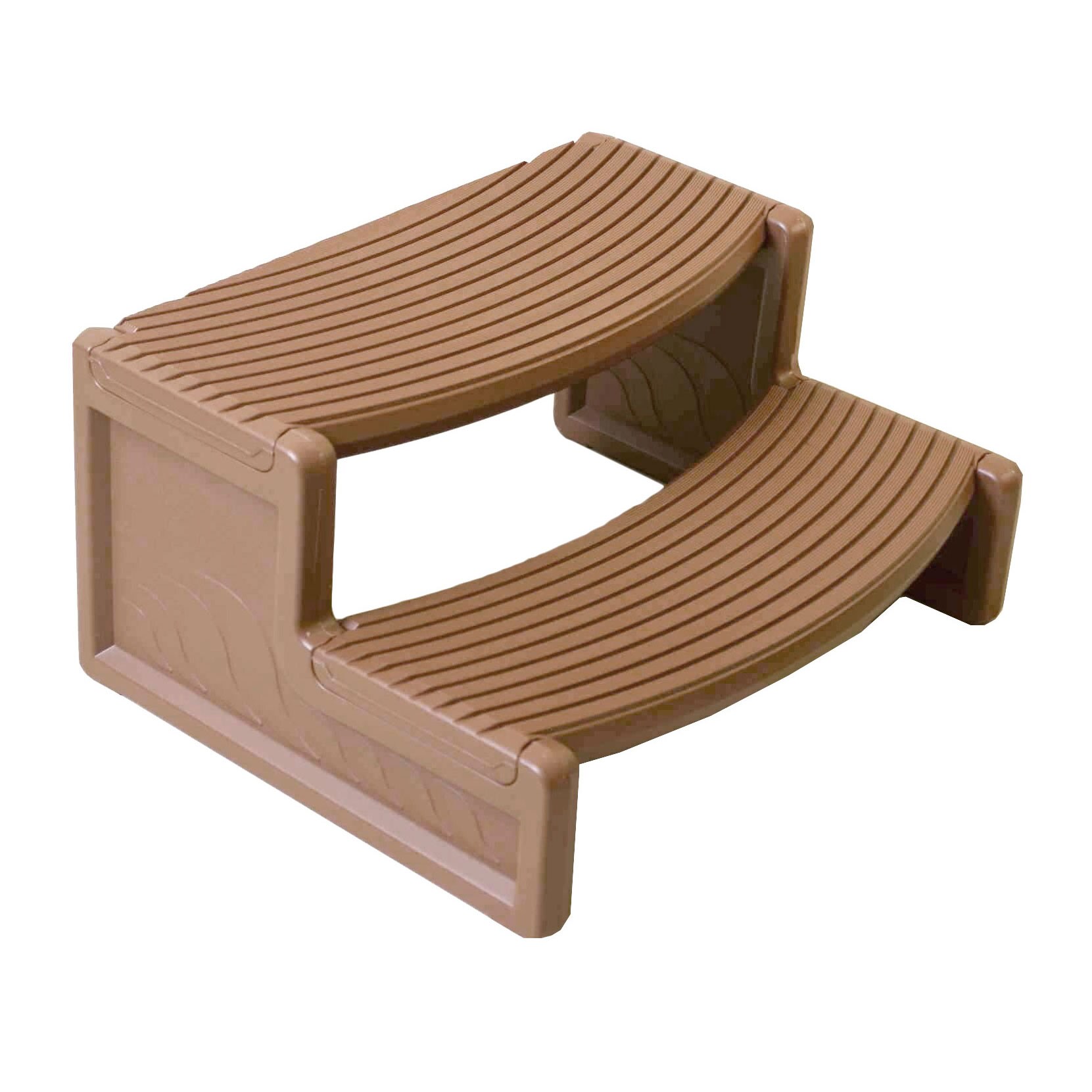 Confer 69897 Plastics Resin Multi Purpose Spa Hot Tub Handi-Step RV Steps, Light Tan