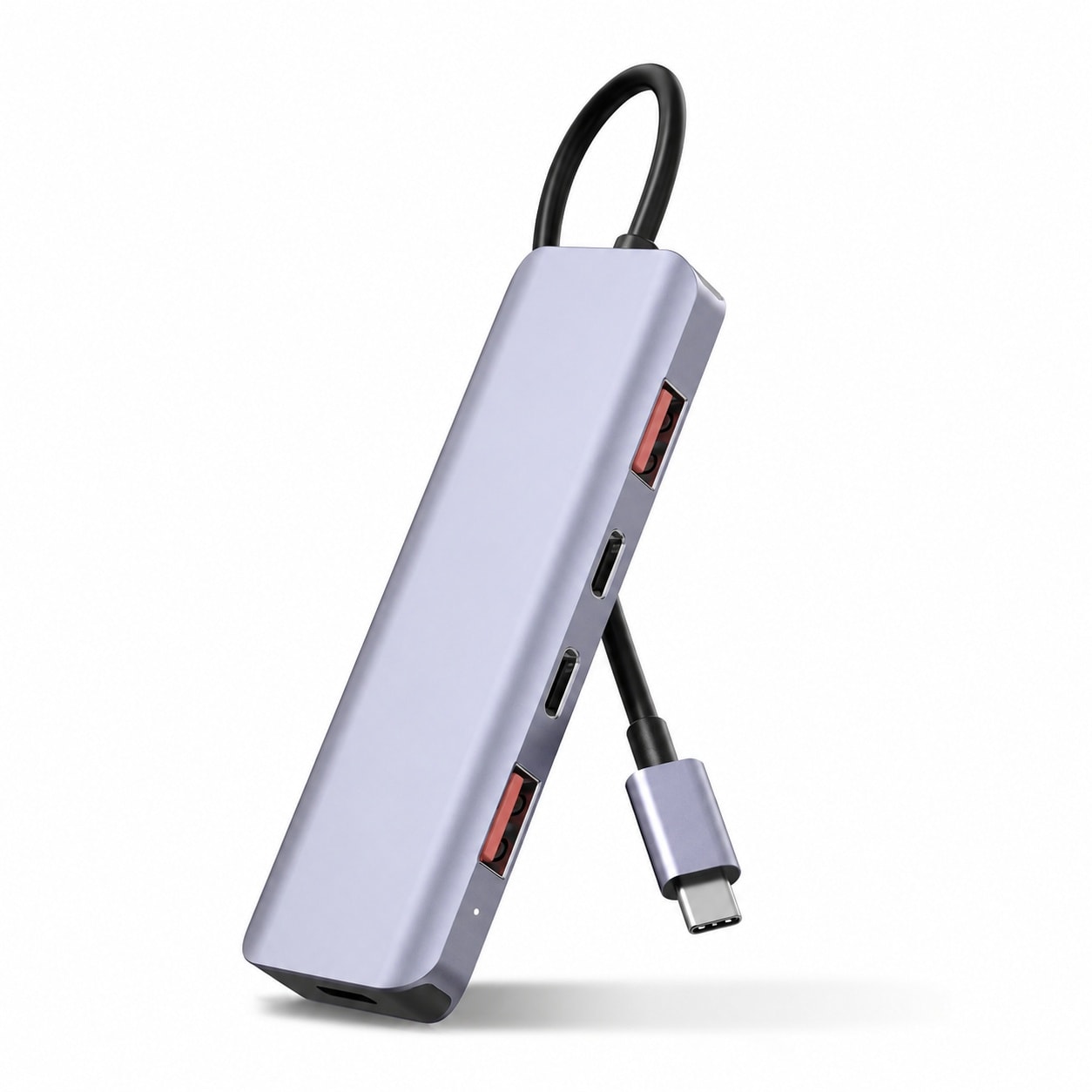 Adrinfly  USB C Hub 10Gbps Multiport Adapter with 100W PD Charging USB C Splitter 1 in 4 Out Compatible with MacBook iPad Phone Surface XPS