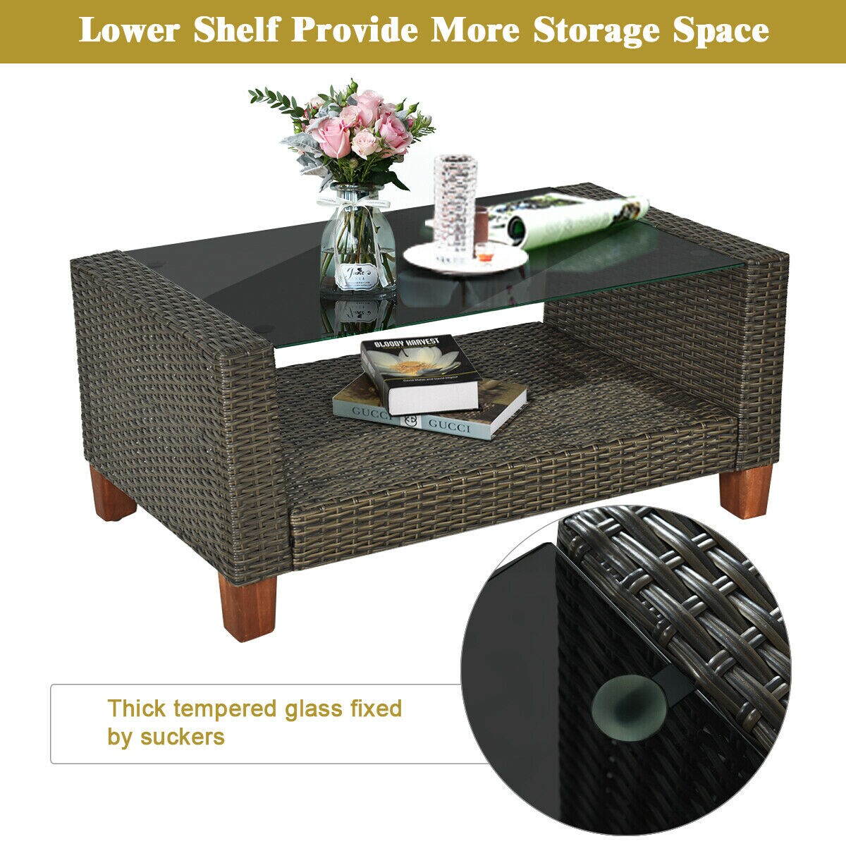 Forclover HBV-W665ABN Patio-Conversation-Sets - View #5