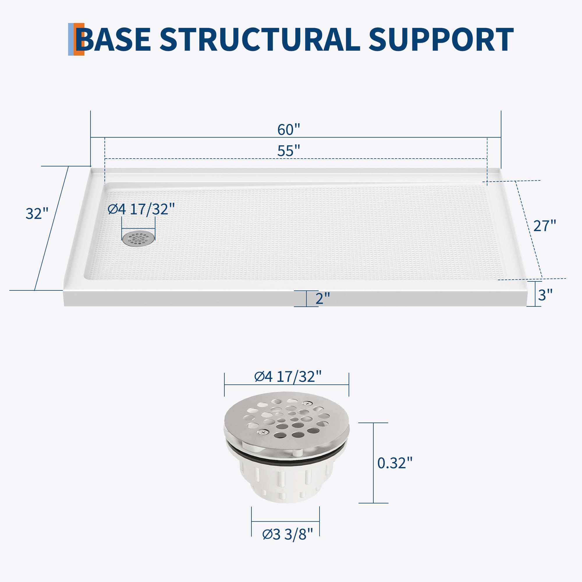 GarveeLife C3H-F6Q7QO-HPE1AAP Shower-Floors - View #7