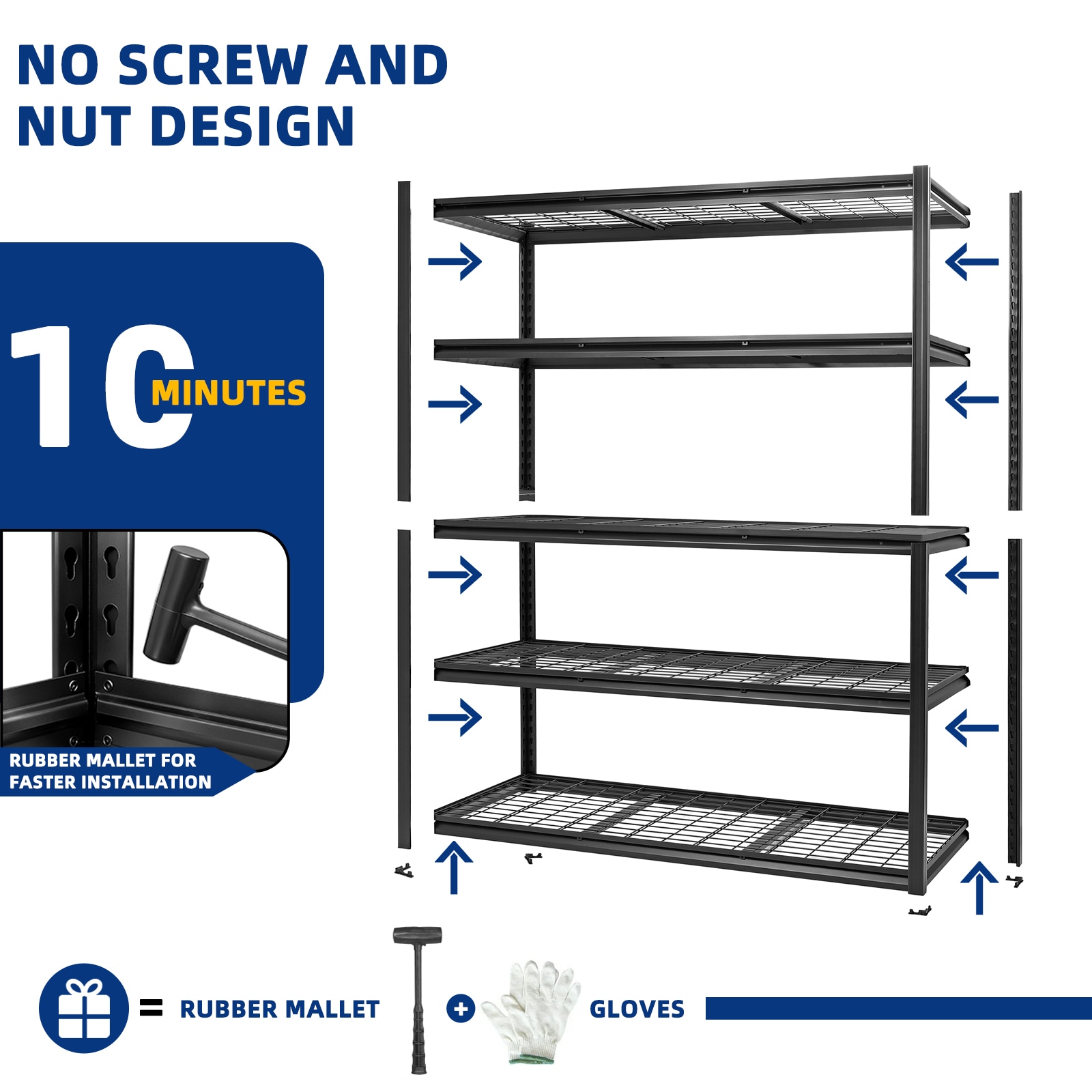 Maocao Hoom JLP176848 Free-Standing-Shelving - View #4