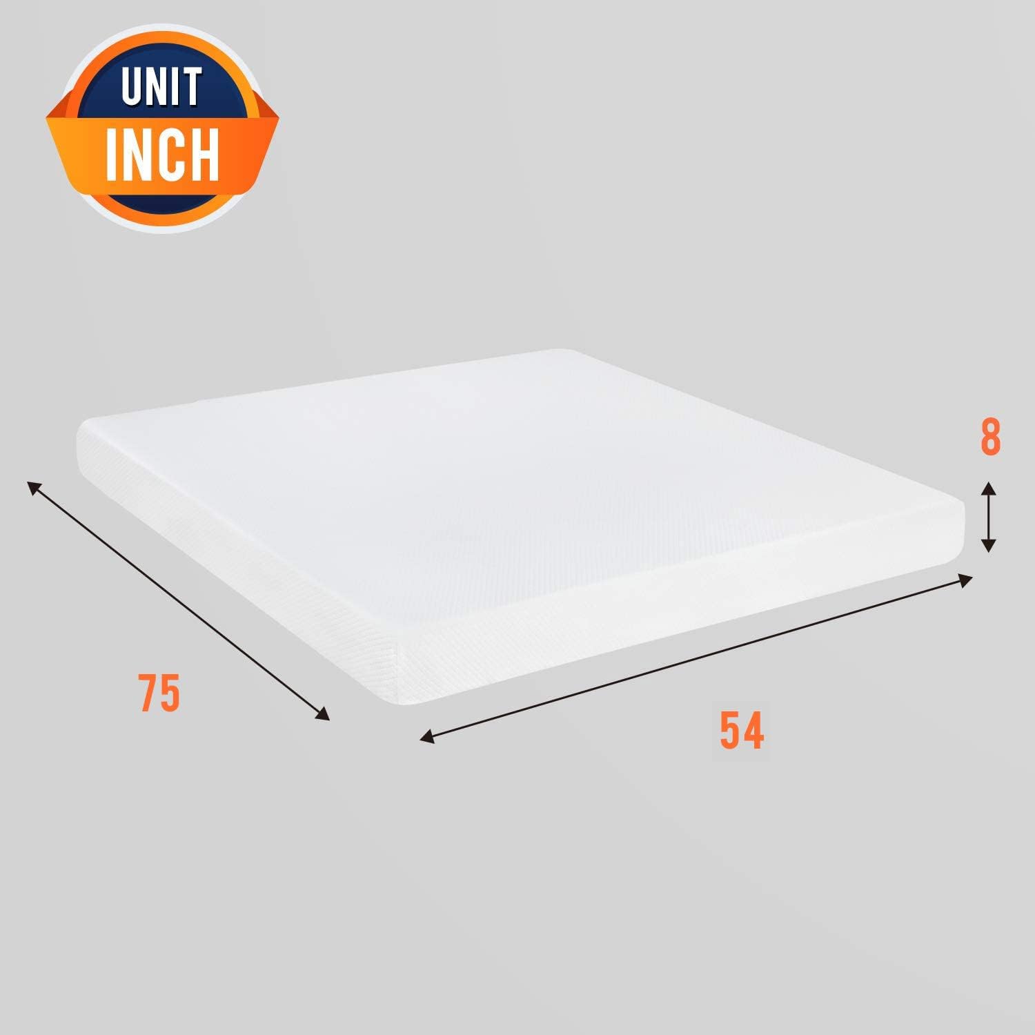 FDW 10-in Firm King Foam Mattress in a Box in the Mattresses department ...