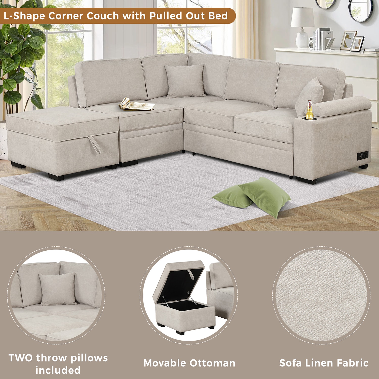 SINOFURN SYA370117BG Sofas-Loveseats - View #2