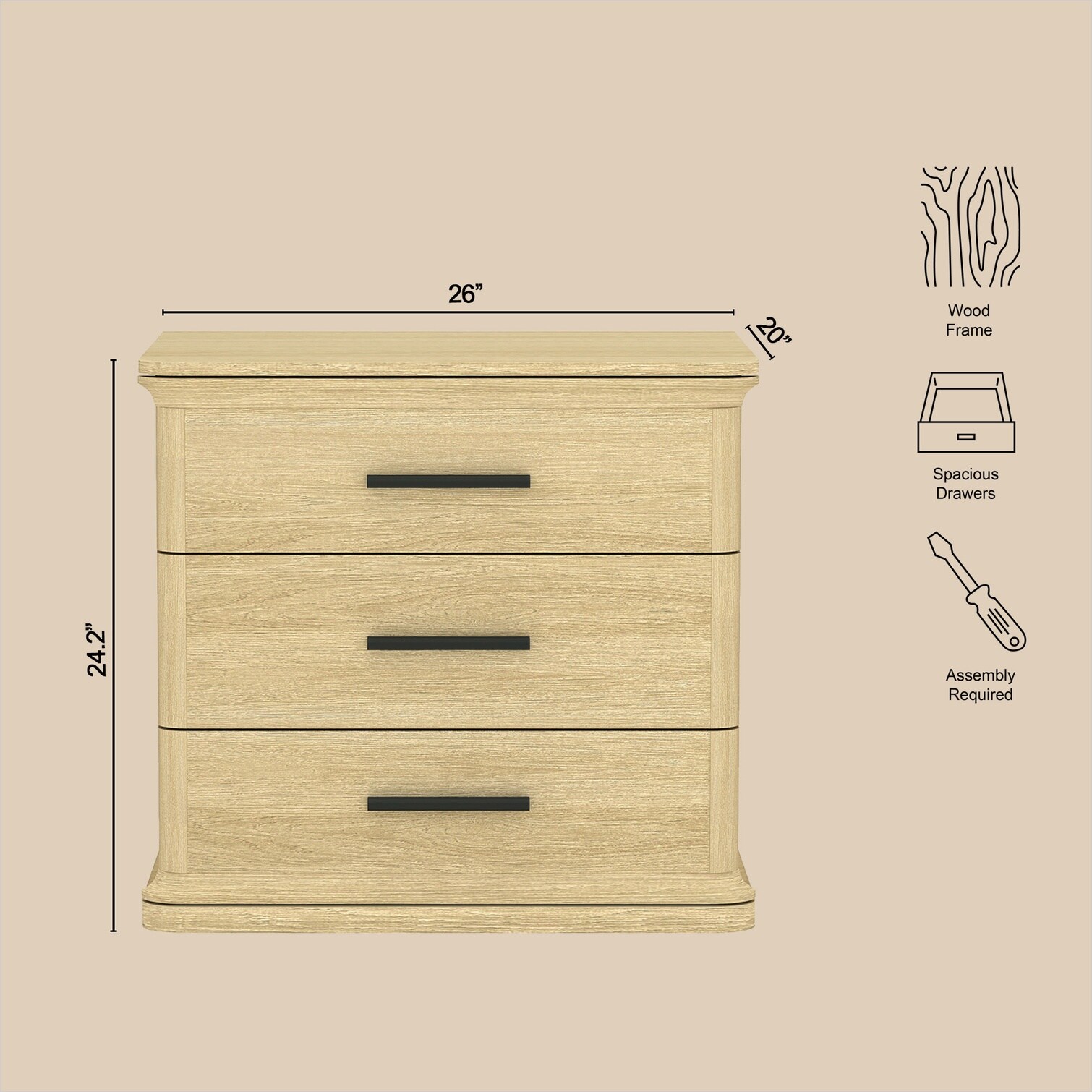 SunJet E8VSWSDKPBU4 nightstands - View #7