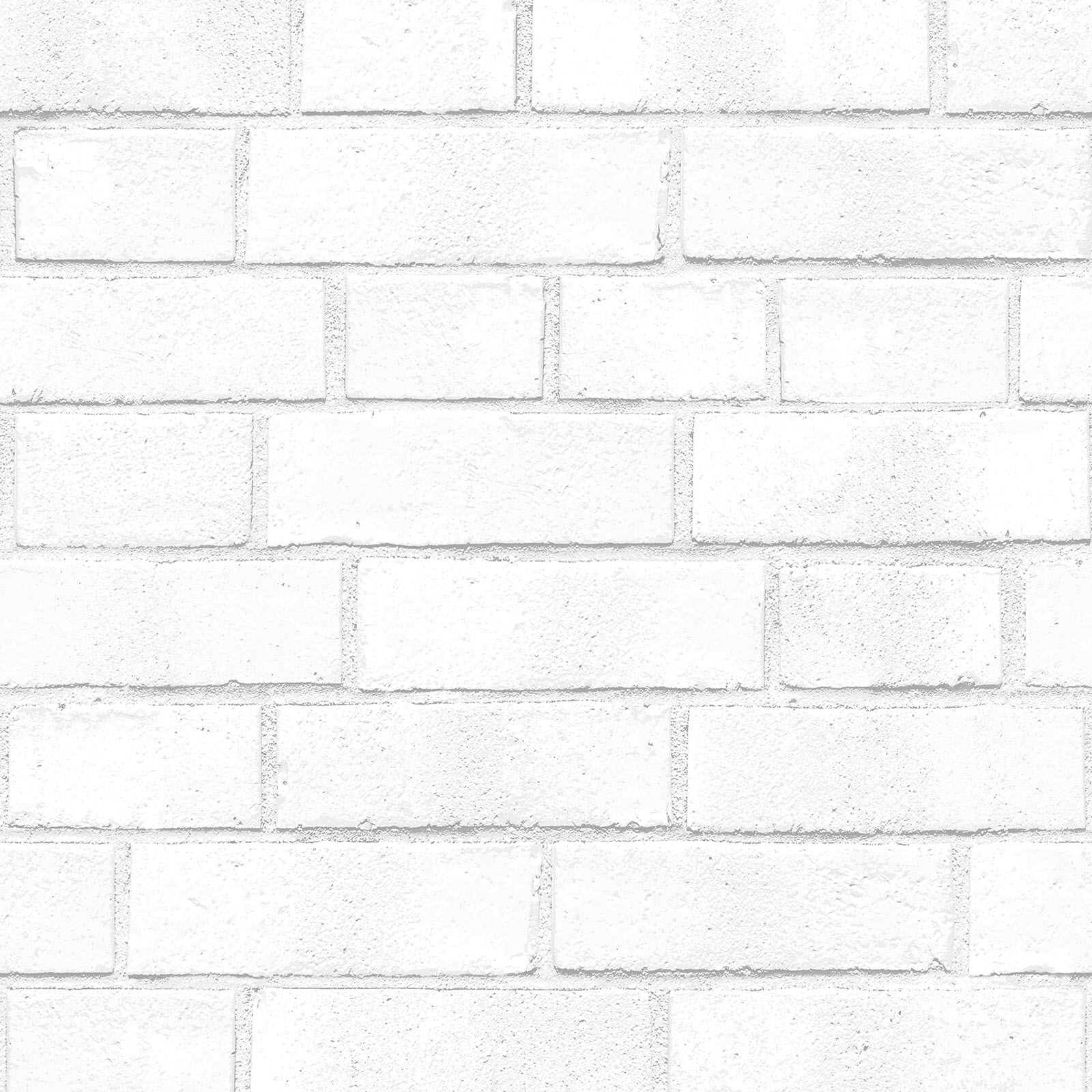Tempaper BR713 Single-Roll 28-sq ft White Vinyl Brick Self-adhesive Peel and Stick Wallpaper