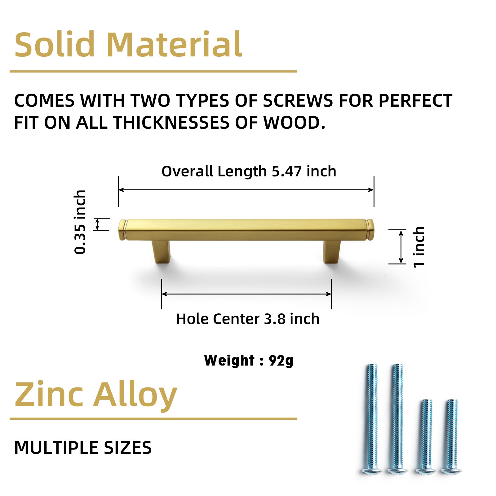 Miaokesen 1814XT-96 Cabinet-Pulls - View #2