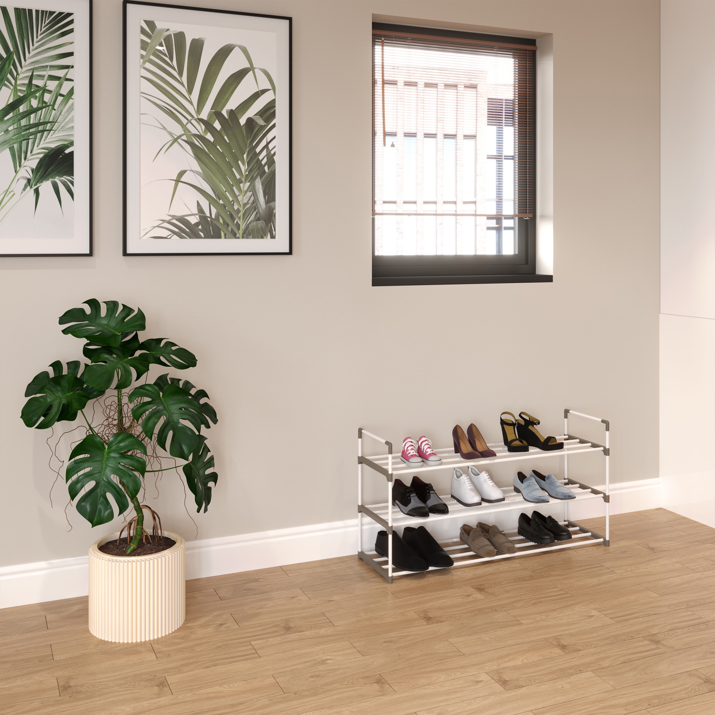 Home-Complete HC-2102-WHT Shoe-Racks - View #5