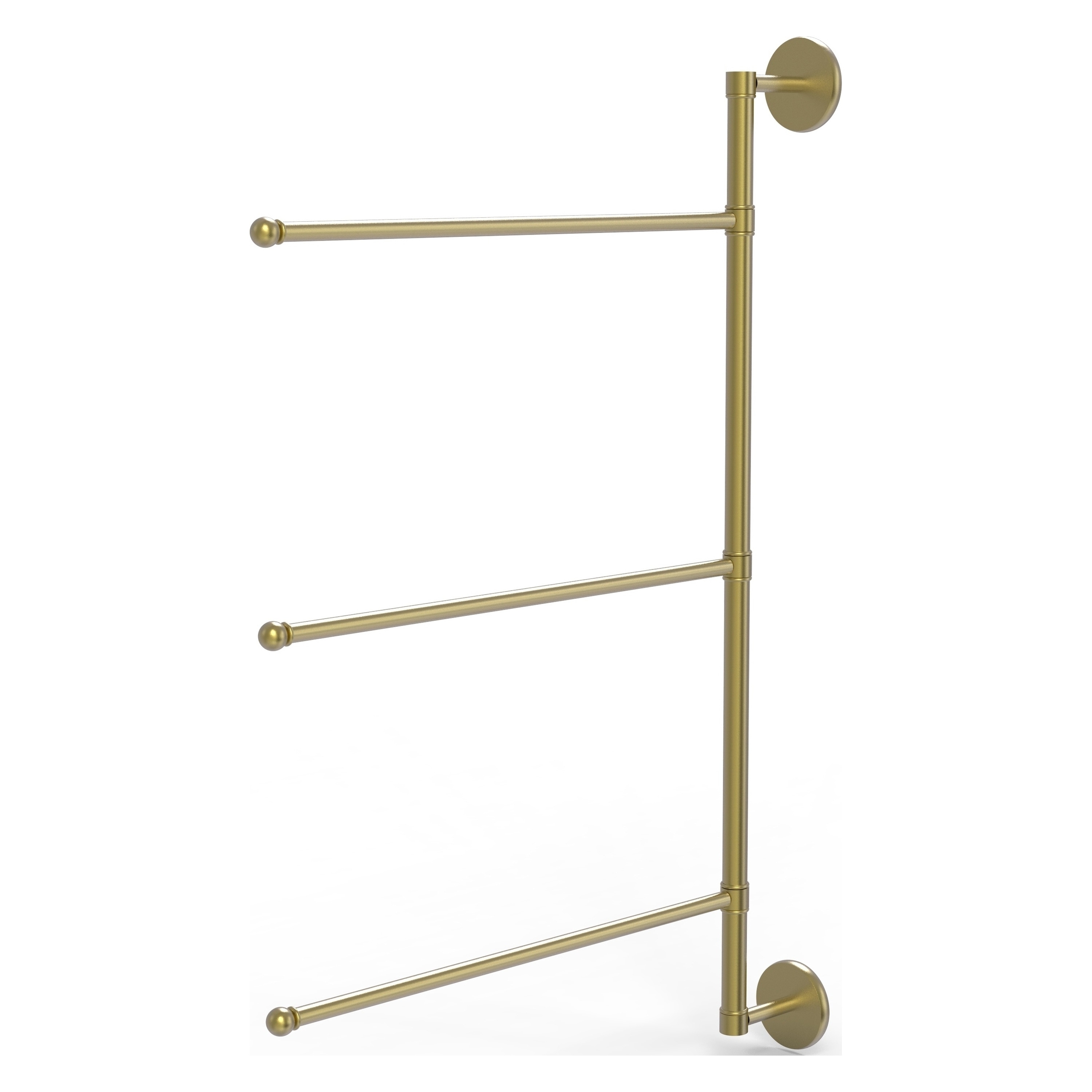 Allied Brass P1027/3/16/28-SBR Prestige Skyline 28-in Satin Brass Wall mount Single Towel Bar