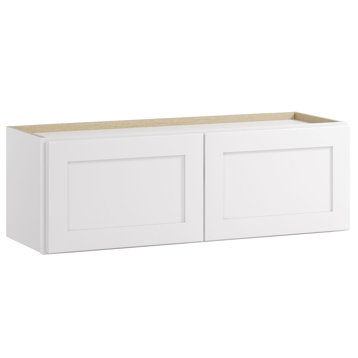 Whalen CLICK-IT Enfield 36-in W x 18-in H x 24-in D Classic White Birch Wall Ready To Assemble Plywood Cabinet (Raised Panel Shaker Door Style)