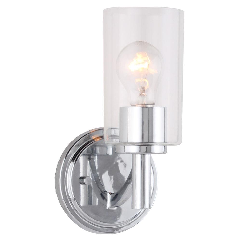 EGLO Devora 6-in W 1-Light Chrome Transitional Led; Wall Sconce in the ...